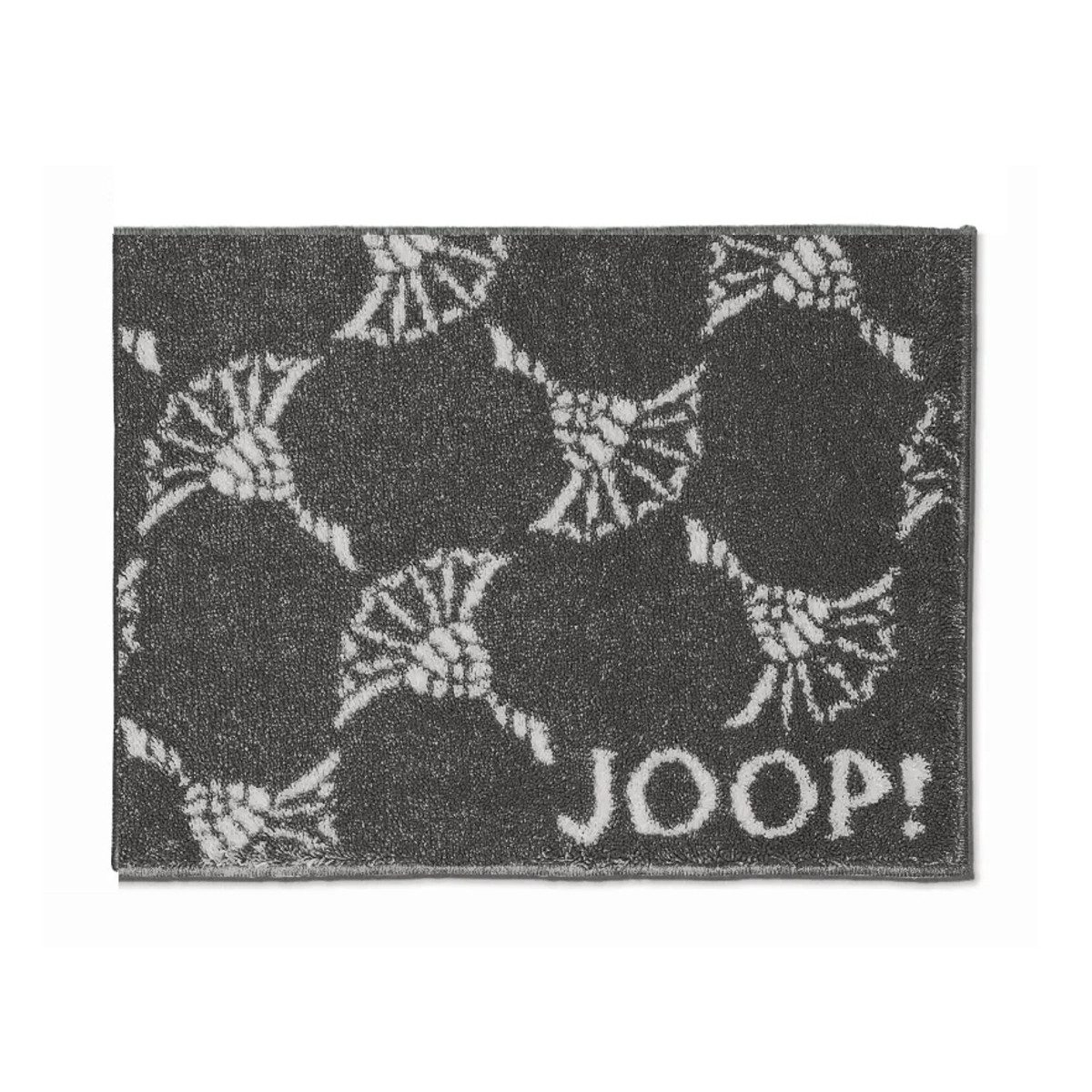 JOOP! Badematte Joop! Badteppich Duschvorleger Badematte New Cornflower stein 50x60, Höhe 18 mm, Polyacryl, Rutschfest
