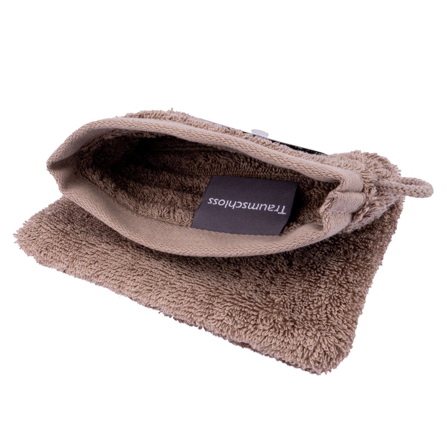 Traumschloss Waschlappen Premium-Line, (1-St), 100% ägäische Baumwolle mit 600g/m²