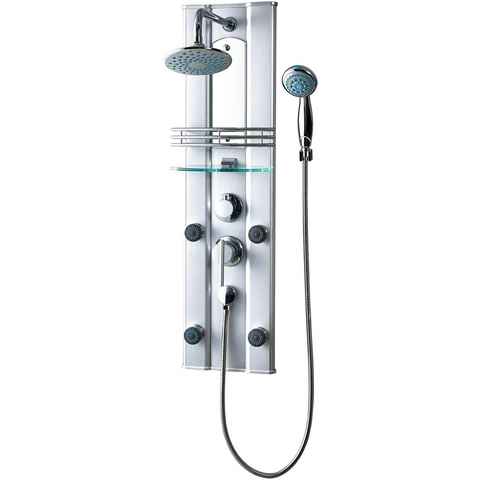 Eisl Duschsäule FEELING, Höhe 100 cm, inkl. Wasserspardichtung, Duschset mit Regendusche und Handbrause