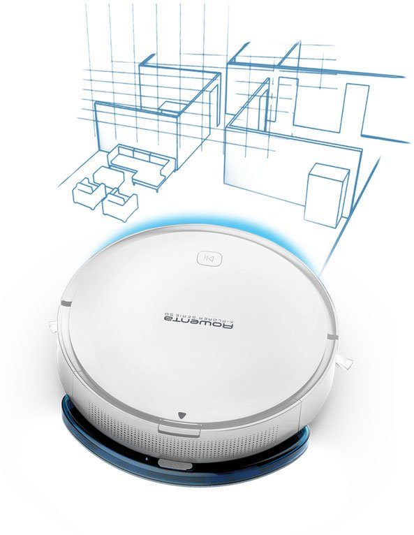 RR7387 Saug- 4in1 Reinigung, und Wischfunktion Serie X-plorer 50, Rowenta hochpräzise Navigation, Saugroboter