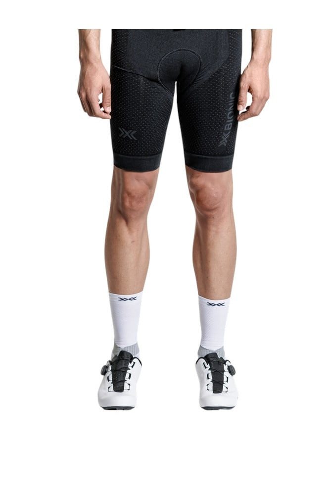 X-Bionic Fahrradhose Xceed Ride Liner Short (ergonomisches Sitzpolster) kurz schwarz Herren
