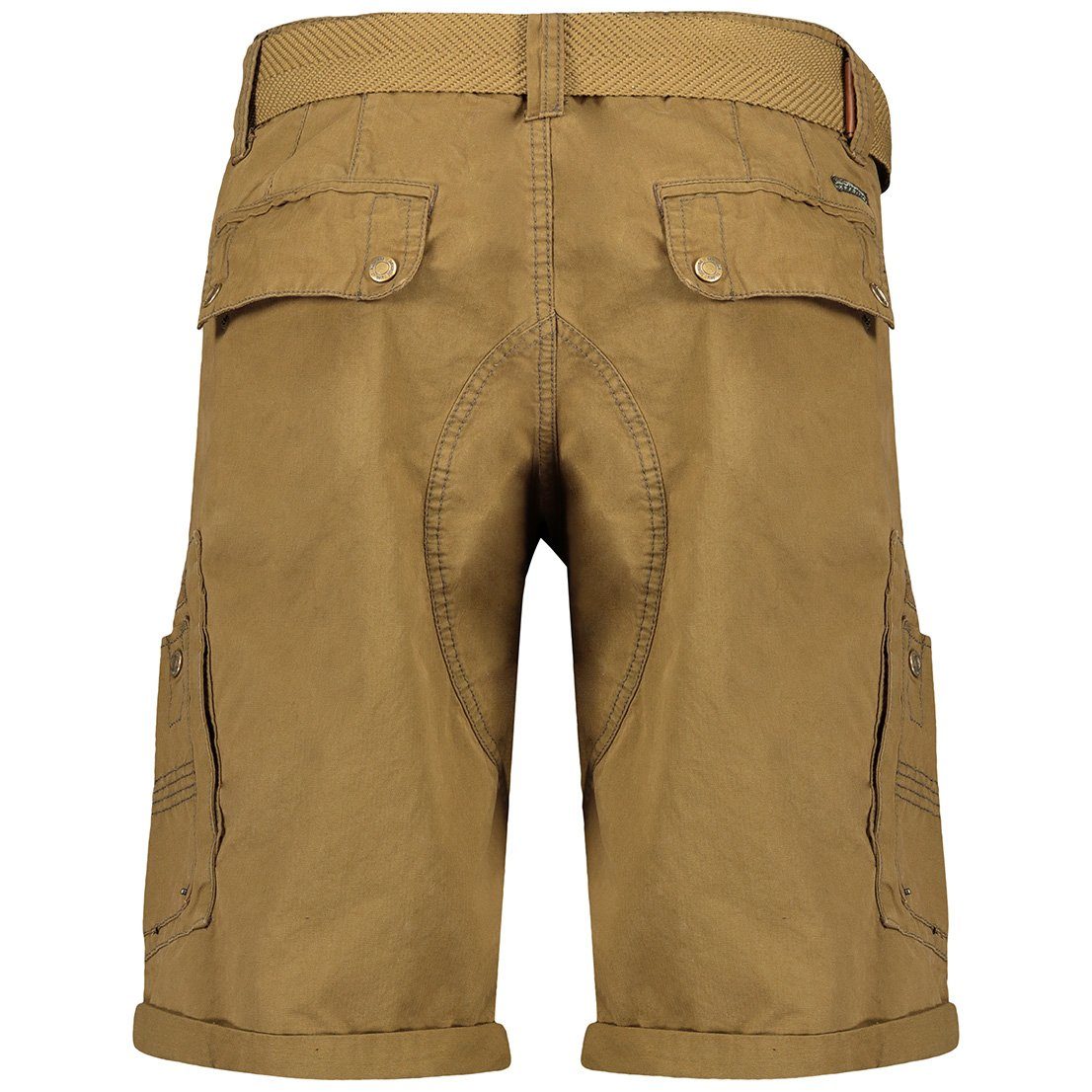 abnehmbarem unifarben Cargoshorts Hose, Shorts, Shorts Herren (mit Geo kurze Gürtel) Norway Kaki Geo PASSPARTOUT Norway