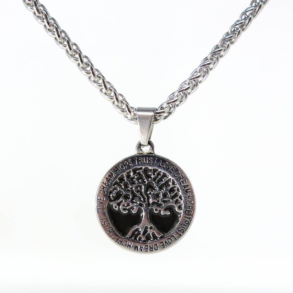 DALMARO Kette mit Anhänger Lederkette Edelstahlkette günstig online kaufen