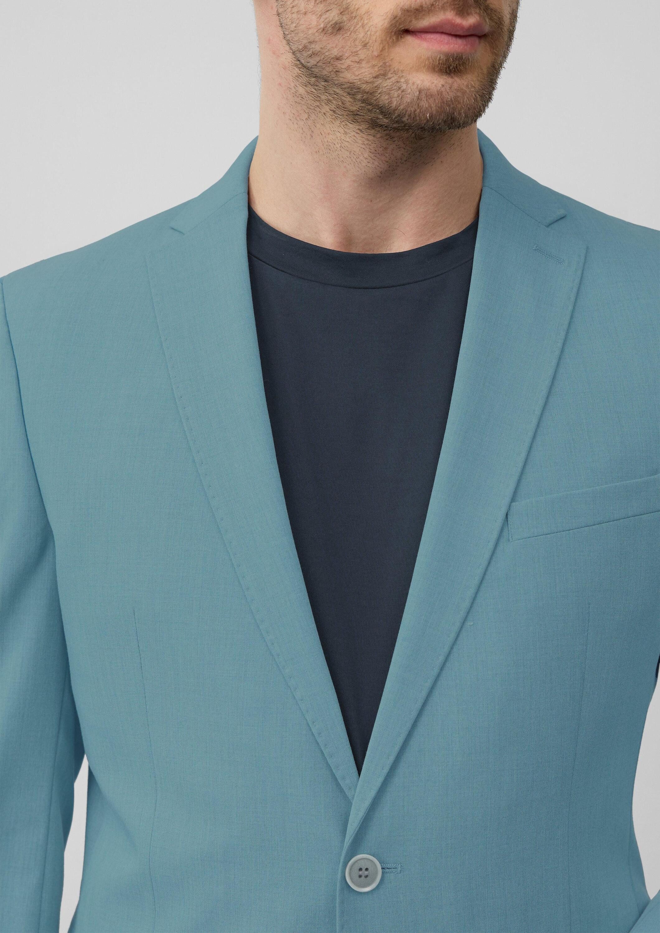 s.Oliver Sakko Indoor-Sakko S.OPURE s.O PURE: Meliertes Sakko aus Stretch-Twill im Slim Fit