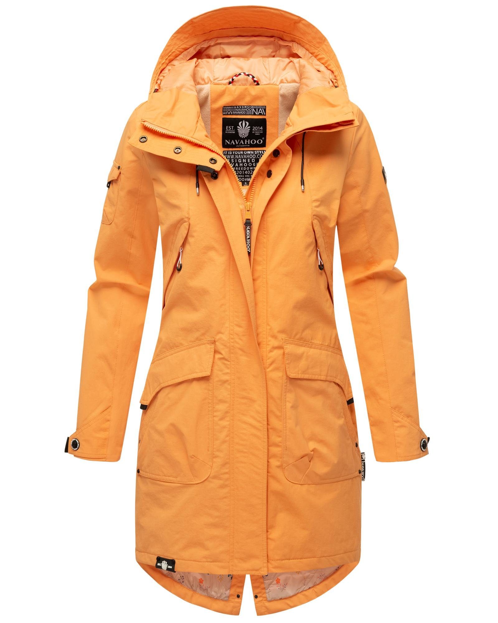 Navahoo Outdoorjacke Pfefferschote moderne Damen Übergangsjacke mit Kapuze