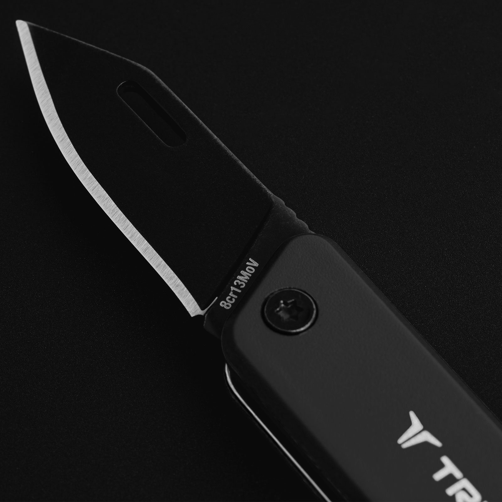 Chain True Utility Mini Key Tool Taschenmesser Schlüsselanhänger Knife, Taschenmesser Messer Grau