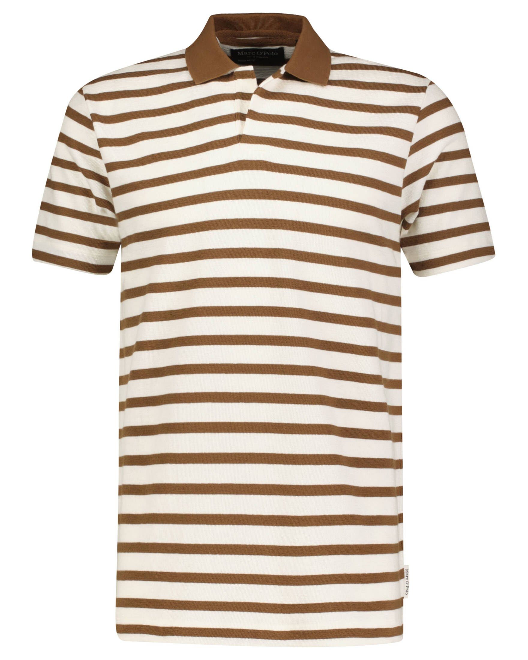 Poloshirt Herren (1-tlg) Poloshirt braun O'Polo Marc (25)