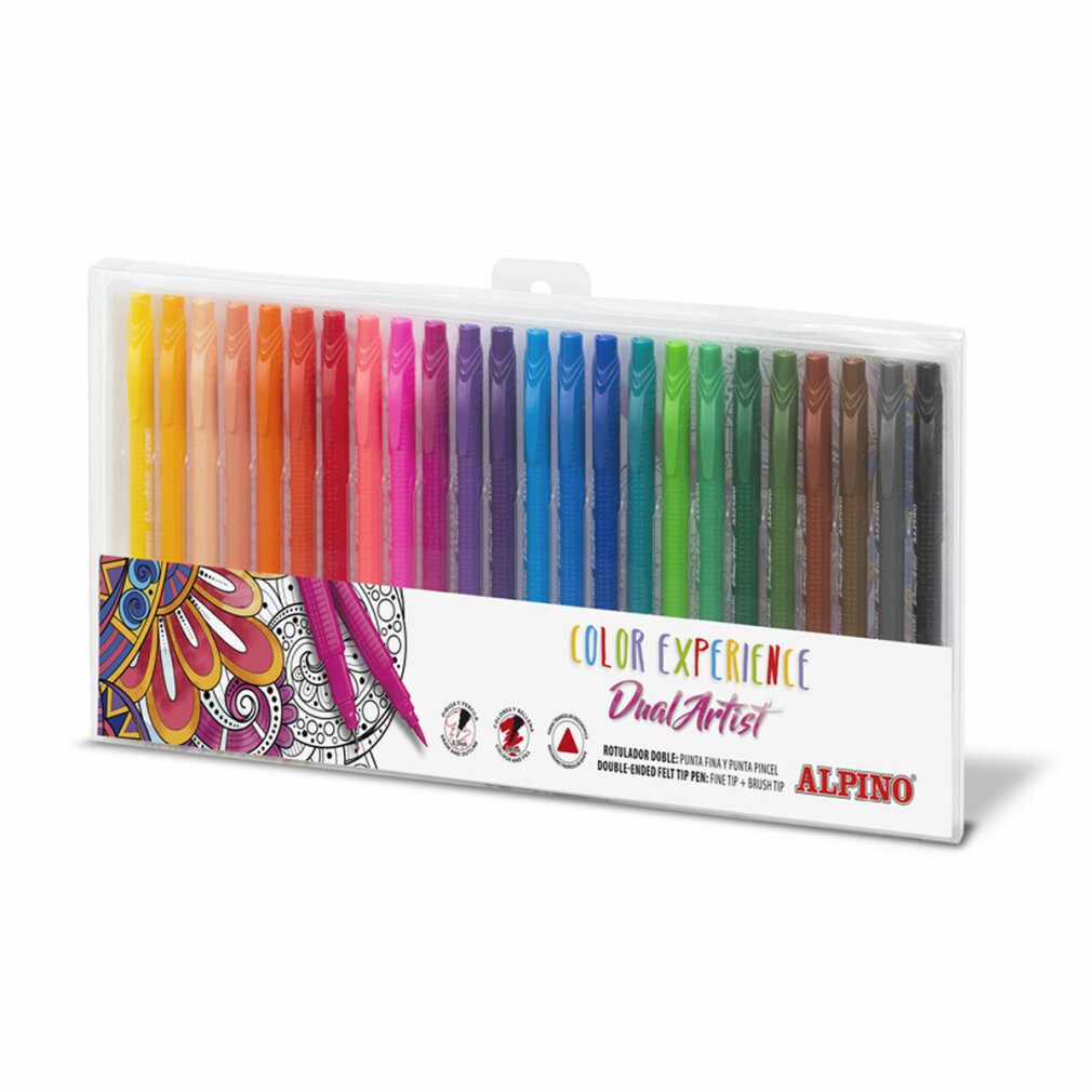 Alpino Marker Marker-Set Color Experience Dual Artist 24 Stücke Zweifachem Ende