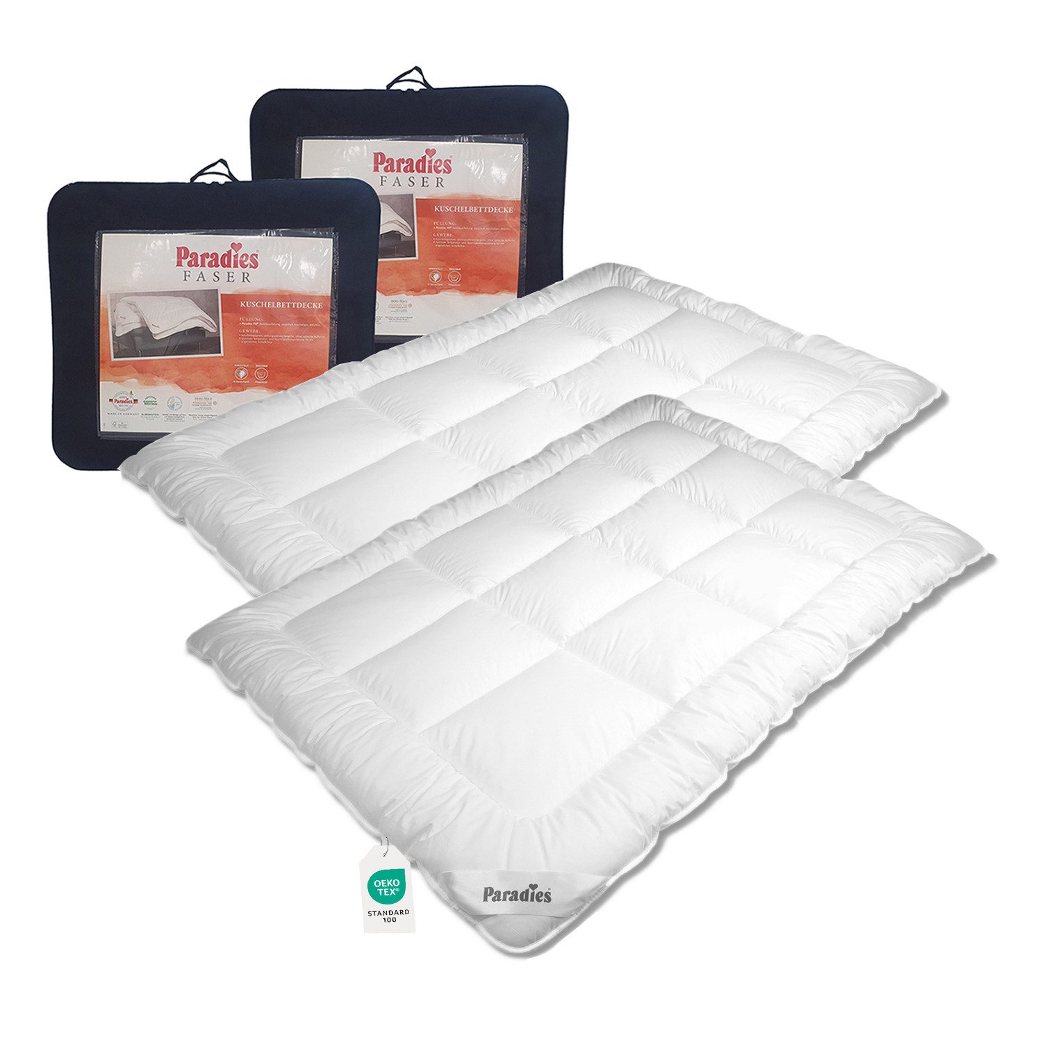 Paradies Kunstfaserbettdecke 2 Stück Paradies Halia winterwarm extra warme günstig online kaufen