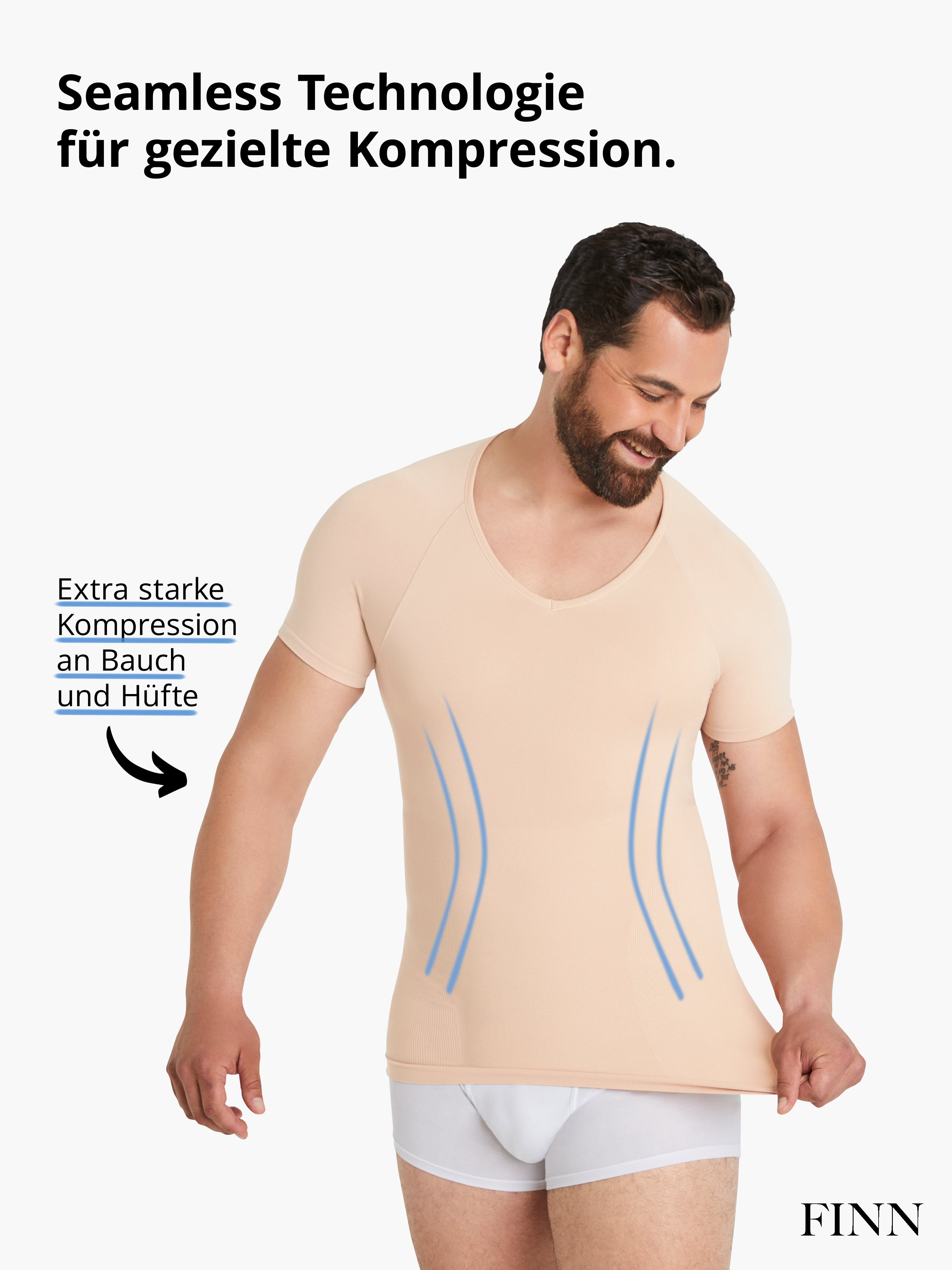 FINN Design Shapinghemd mit extra starker Kompression - Seamless Unterhemd günstig online kaufen