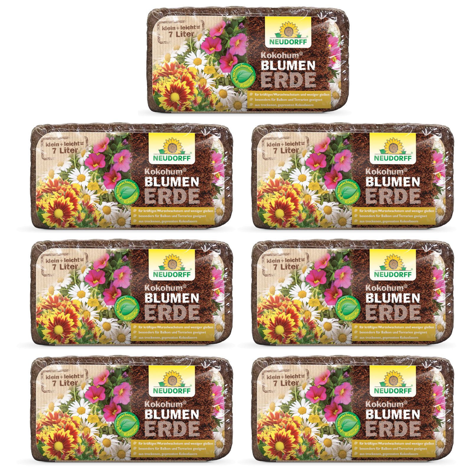 Blumenerde Kokohum Blumenerde, 7 Briketts
