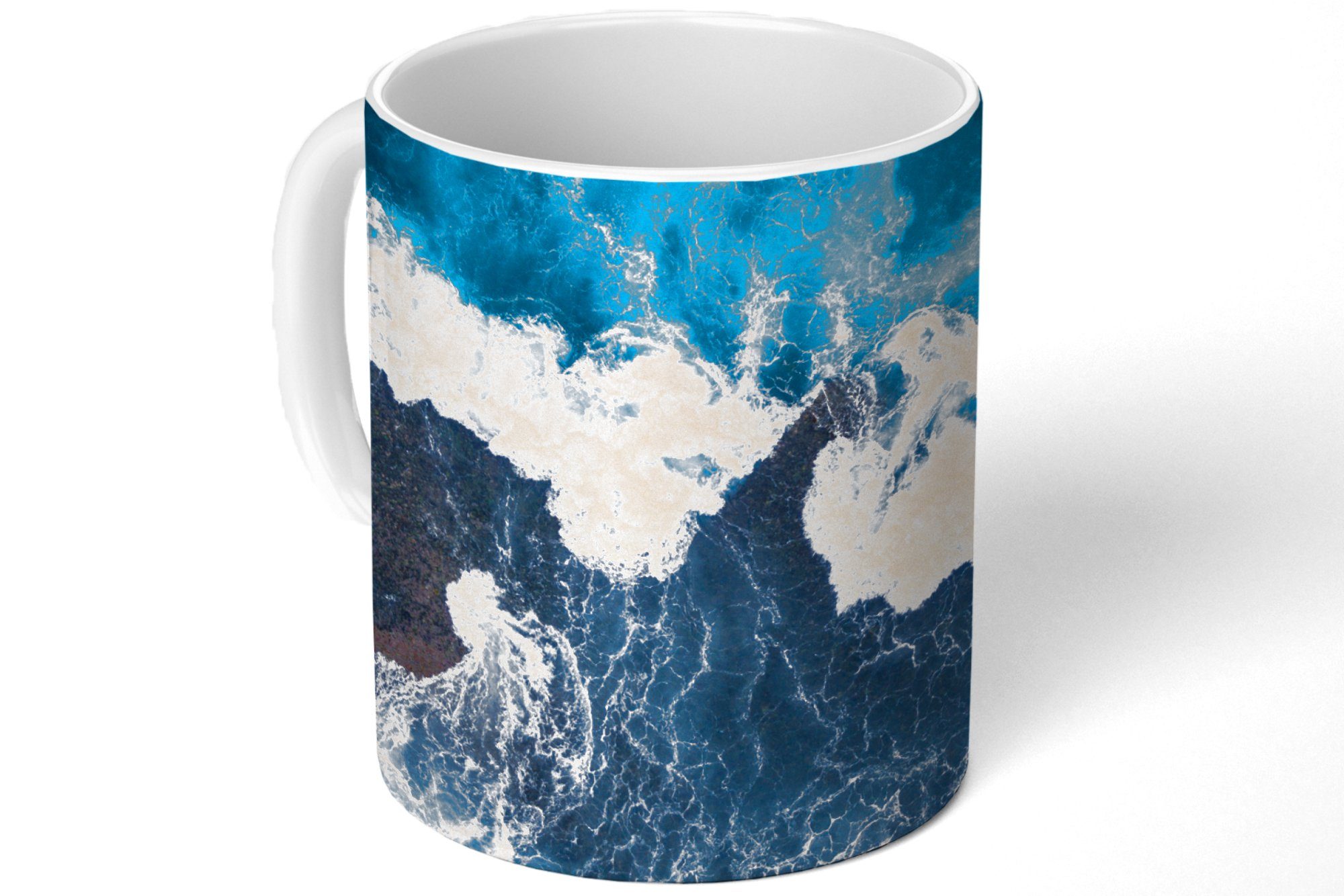 MuchoWow Meer - - Geschenk Tasse Blau, Golf Kaffeetassen, Becher, Keramik, Teetasse, Teetasse,