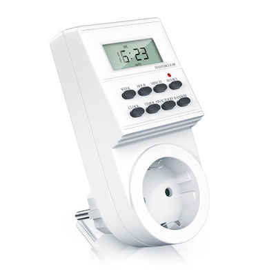 Arendo Zeitschaltuhr, digital, digitale Zeitschaltuhr Timer mit 1,5 Zoll LCD-Display - 3680W