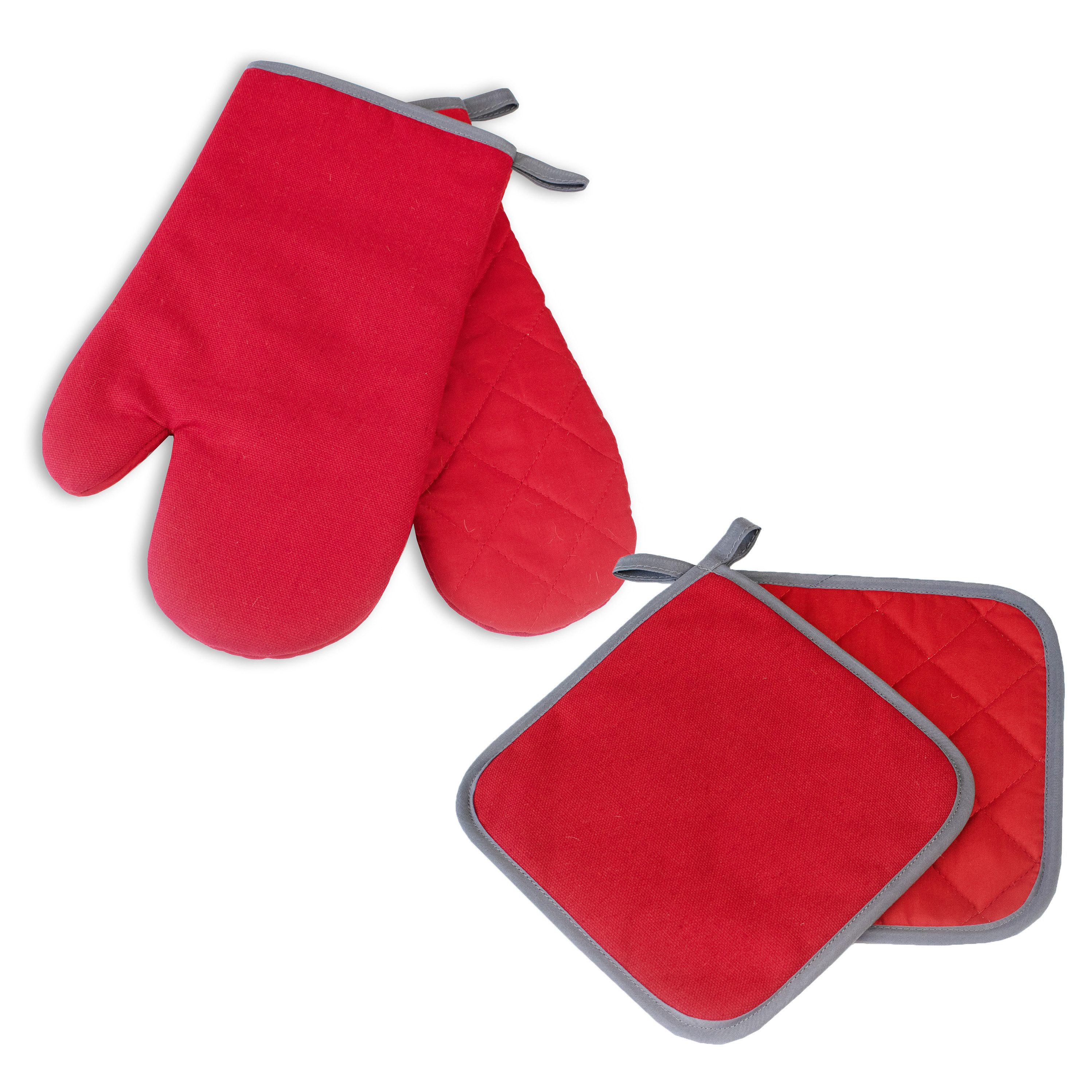 Delindo Lifestyle Topfhandschuhe Ofenhandschuhe, Topflappen, (4er Sparset, günstig online kaufen