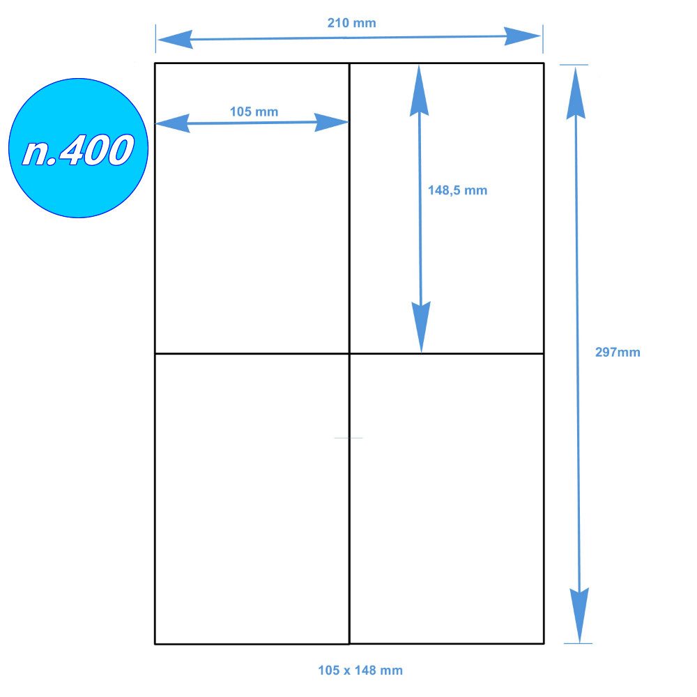 Dynasun Etikettenpapier Etiketten LABEL 4A4