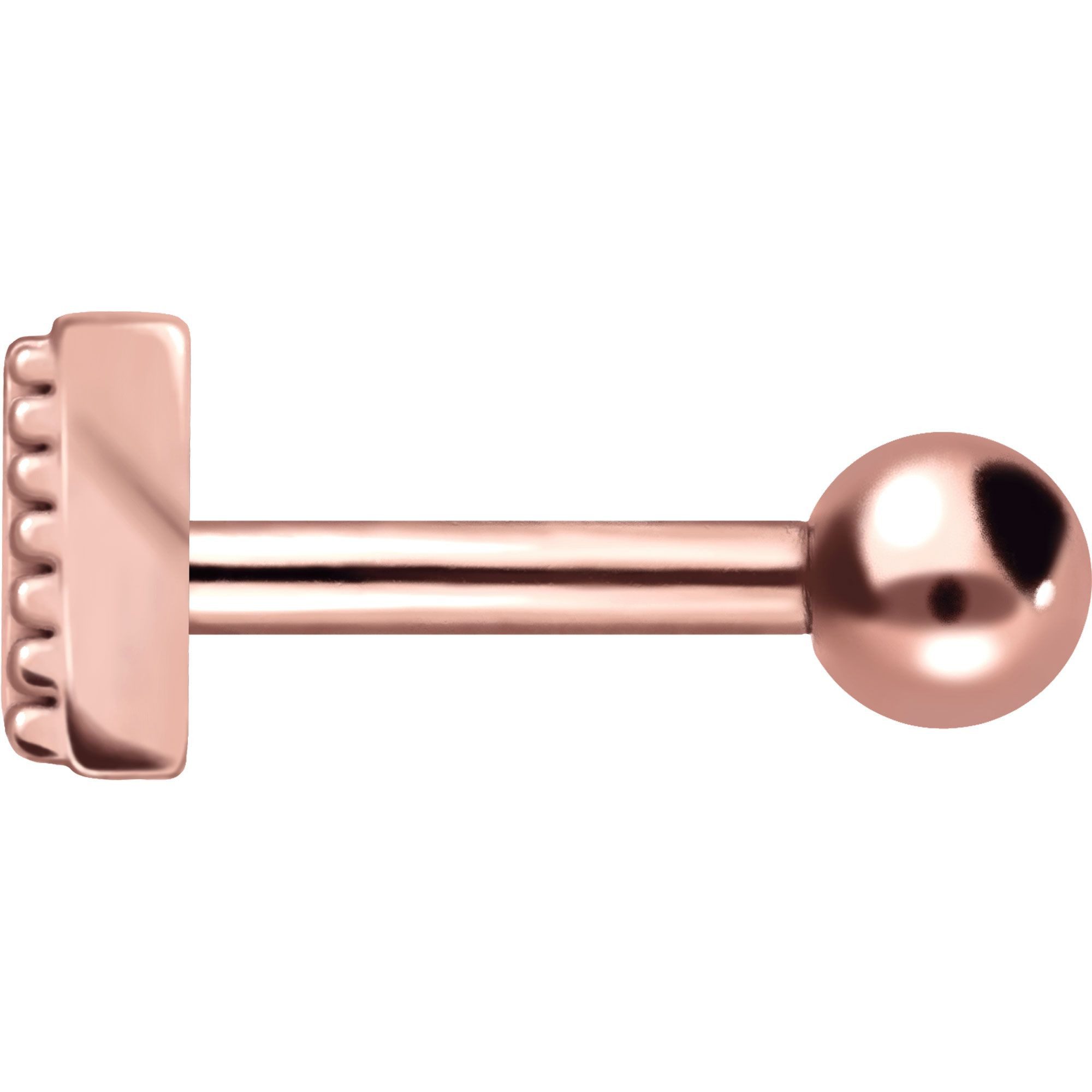 PIERCINGLINE Piercing-Set Chirurgenstahl Ohrpiercing DREIECK + KUGELN (Mini-Barbells, 1-tlg)