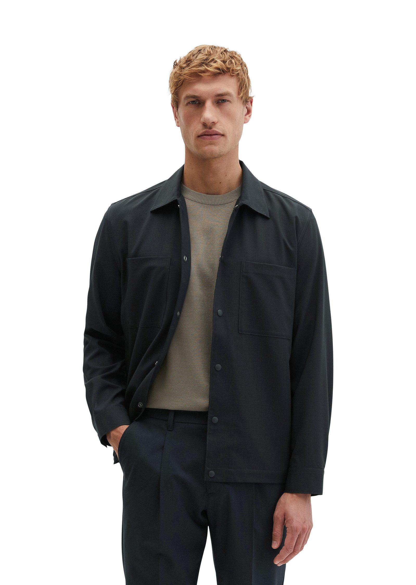 Marc O'Polo Kurzjacke aus dehnbarem Tech Wool Blend