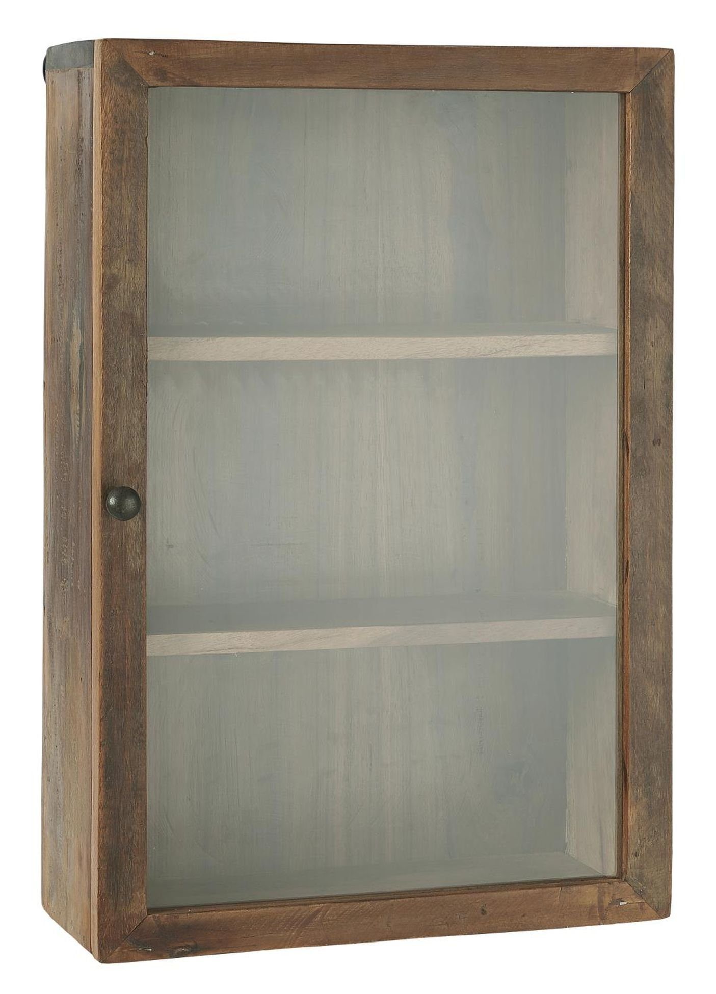 Ib Laursen Wandhängeschrank Ib Laursen - Wandschrank Hängeschrank Wandregal Holz Glastür 60x40cm