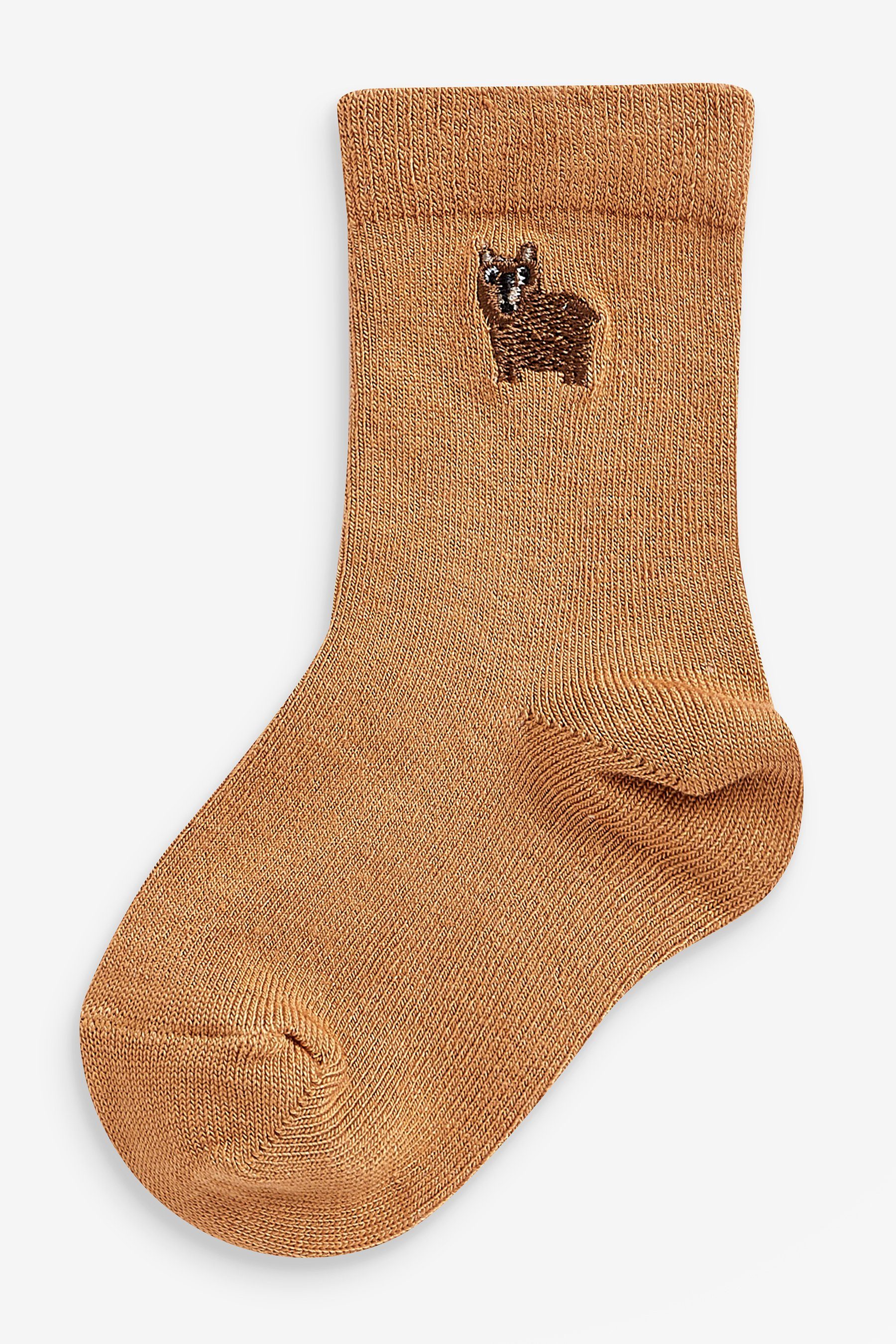 Socken Next Baumwollanteil, mit Character (1-Paar) hohem Kurzsocken 7er-Pack Mineral