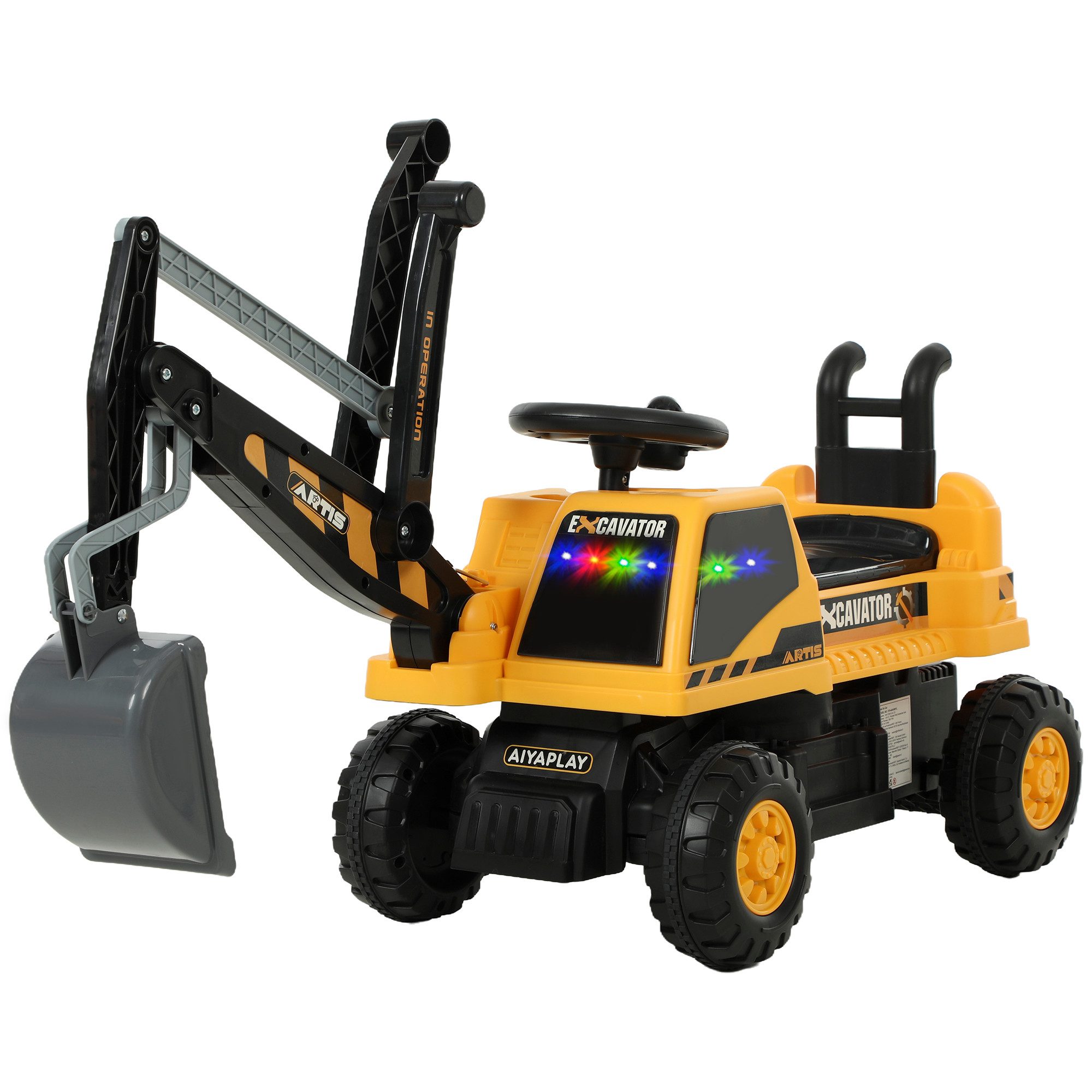 AIYAPLAY Spielzeug-Bagger Bagger zum Draufsitzen, (Kinderbagger, 1-tlg., Ki günstig online kaufen