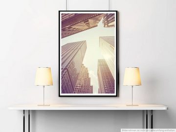 Sinus Art Poster Architekturfotografie Wolkenkratzer in Manhattan NYC USA 60x90cm Poster