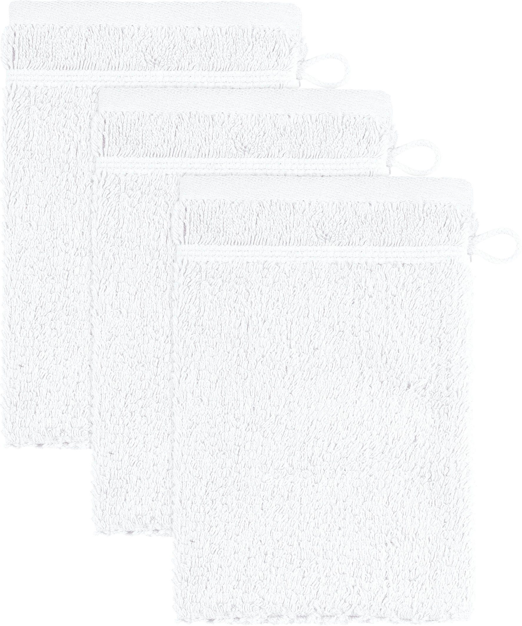 Möve for frottana Waschhandschuh Pearl, (3-St), mit Perloptik günstig online kaufen