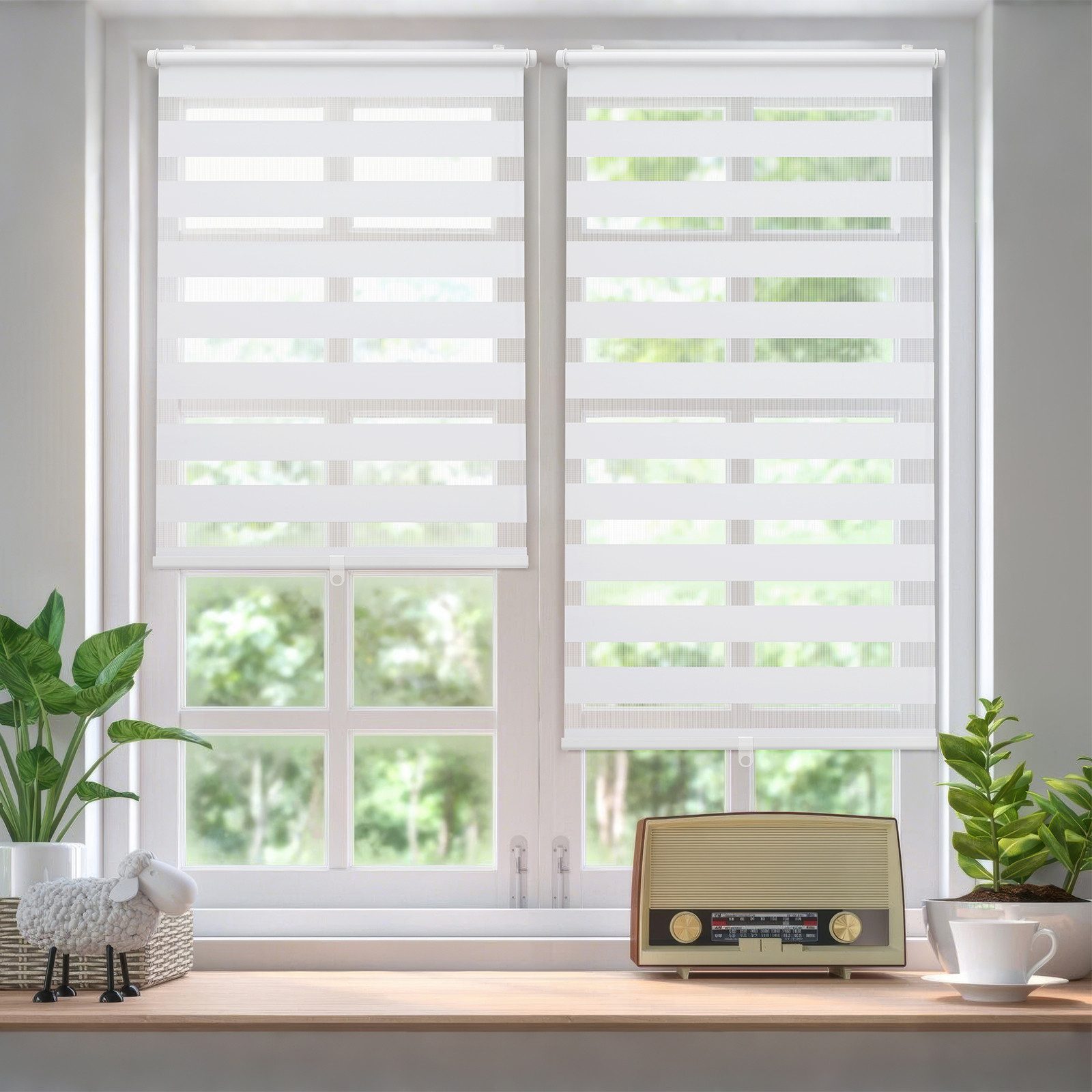 Doppelrollo Doppelrollo Duo Rollo Schnurlos Klemmfix günstig online kaufen