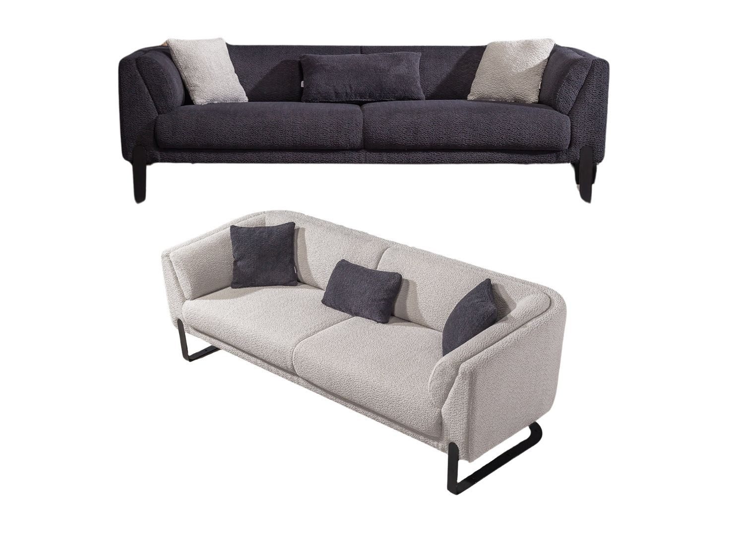 Villa Möbel Polstergarnitur Savana, (Set, Set besteht aus: 2 Sitzer+2 Sitzer), mit Relax-/Bettfunktion durch verstellbare Rückenlehne