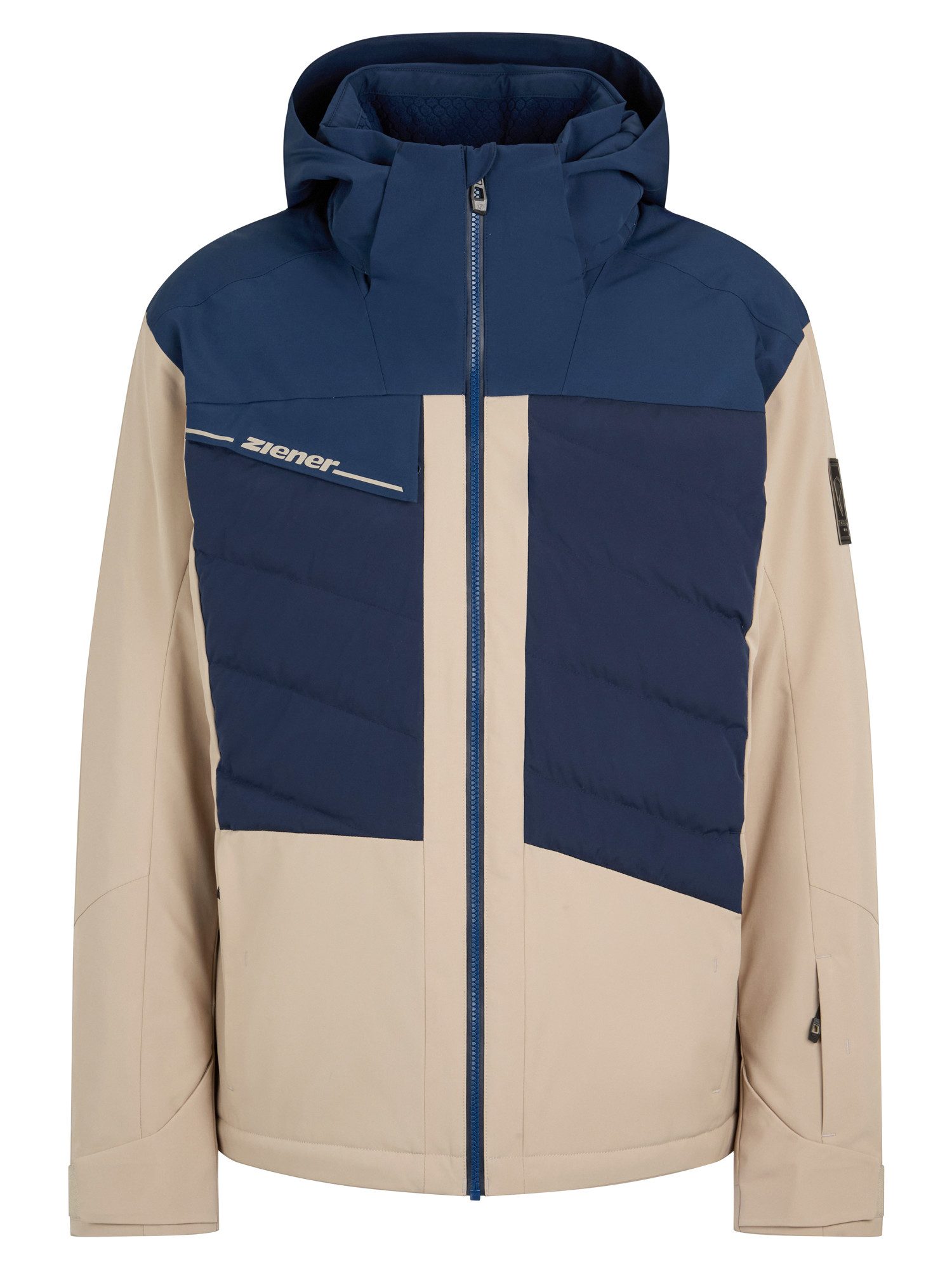 Ziener Skijacke TIDAL-Z AQUASHIELD® HERREN wasserdicht, winddicht, atmungsaktiv, elastisch, Kapuze