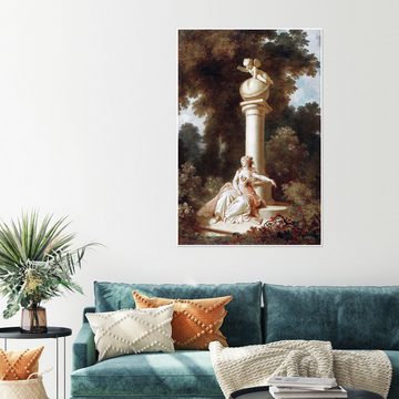 Posterlounge Poster Jean-Honoré Fragonard, Reverie, Malerei