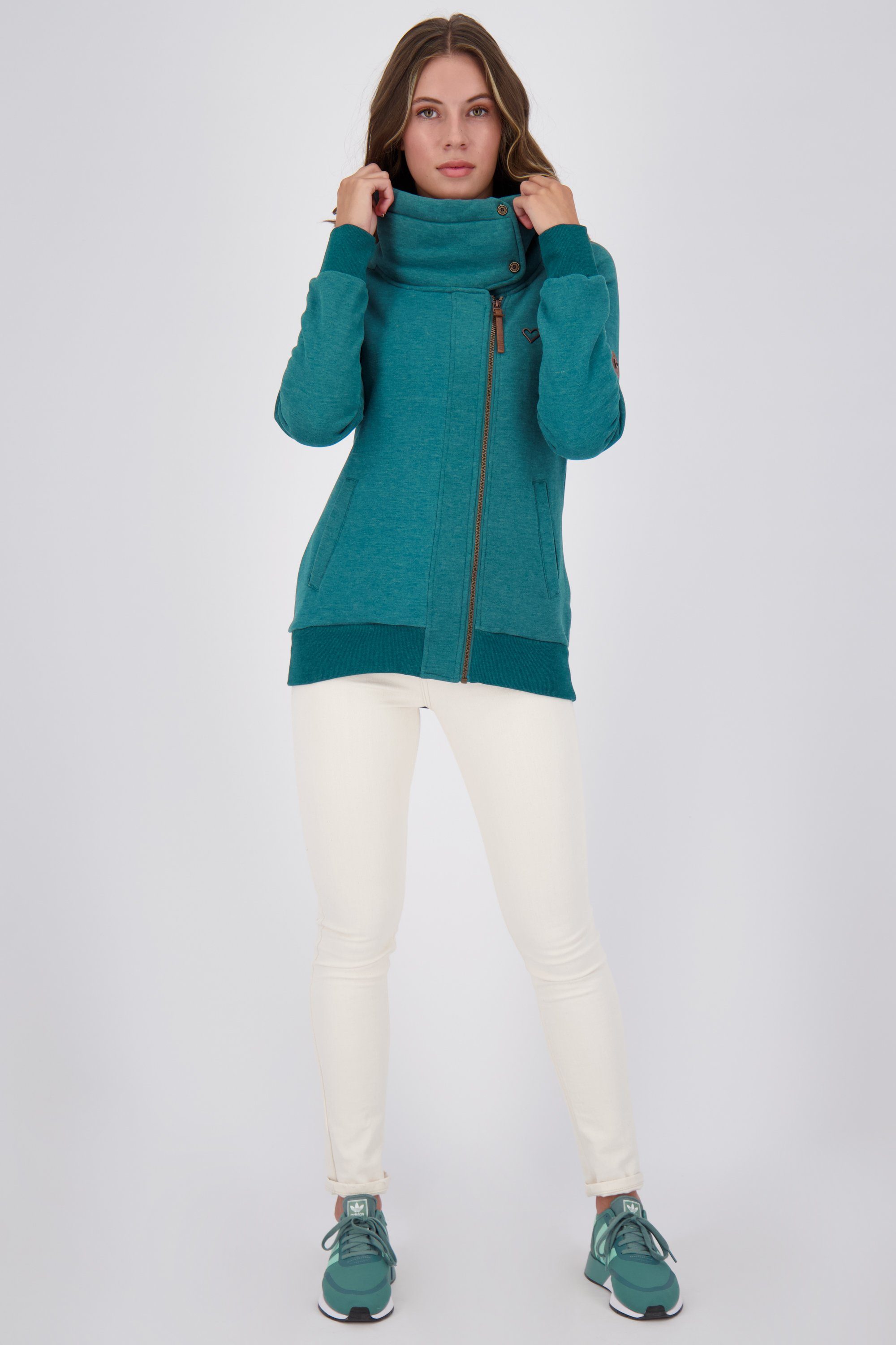 Damen & melange forest Sweatjacket Kapuzensweatjacke A Sweatjacke MerteAK Kickin Alife