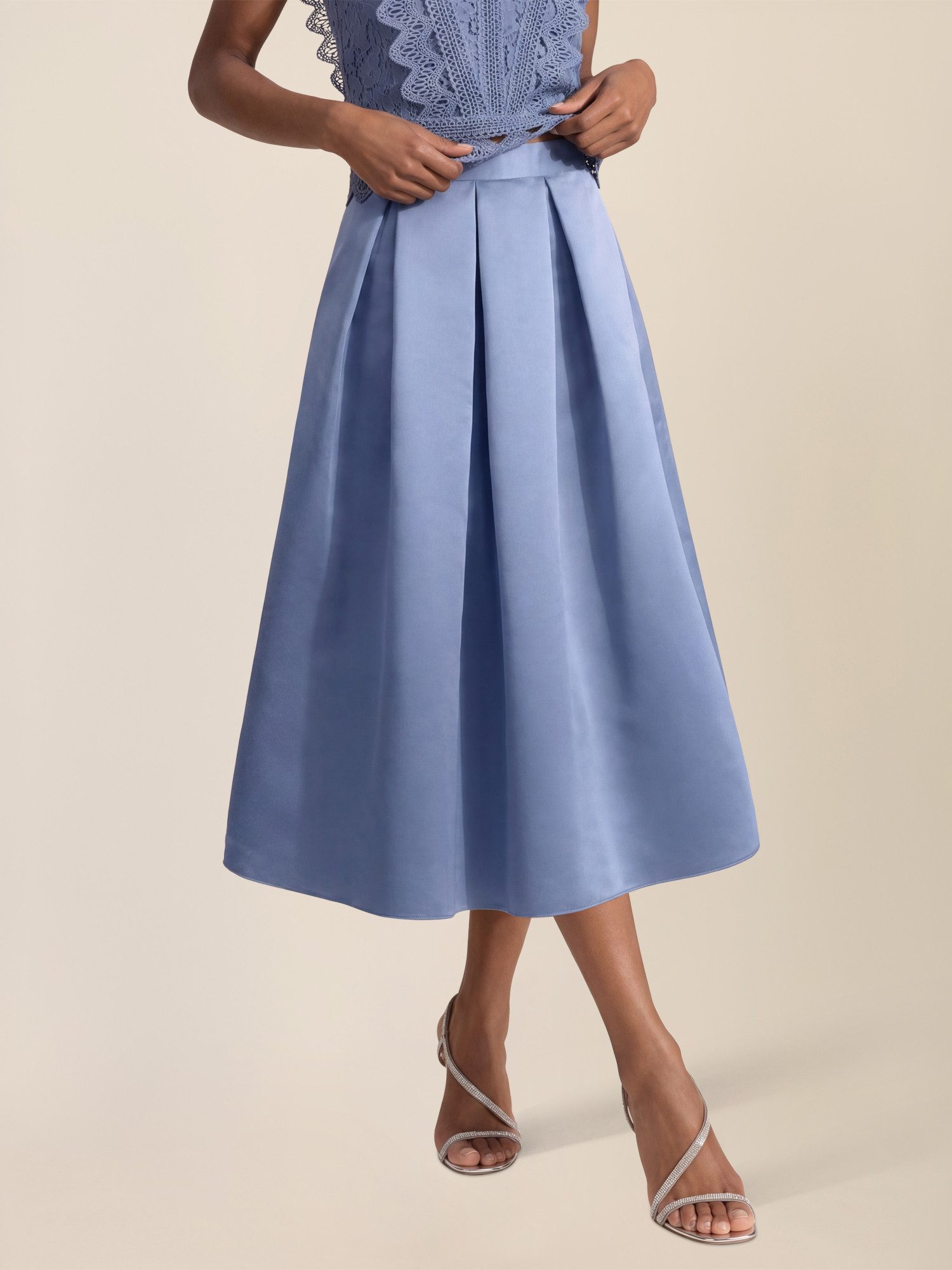 Apart Midirock mit Glanz-Effekt