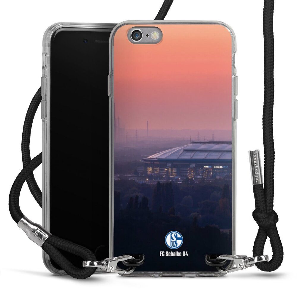 DeinDesign Handyhülle Stadion FC Schalke 04 Offizielles Lizenzprodukt Schalke 04 Stadion, Apple iPhone 6s Handykette Hülle mit Band Case zum Umhängen