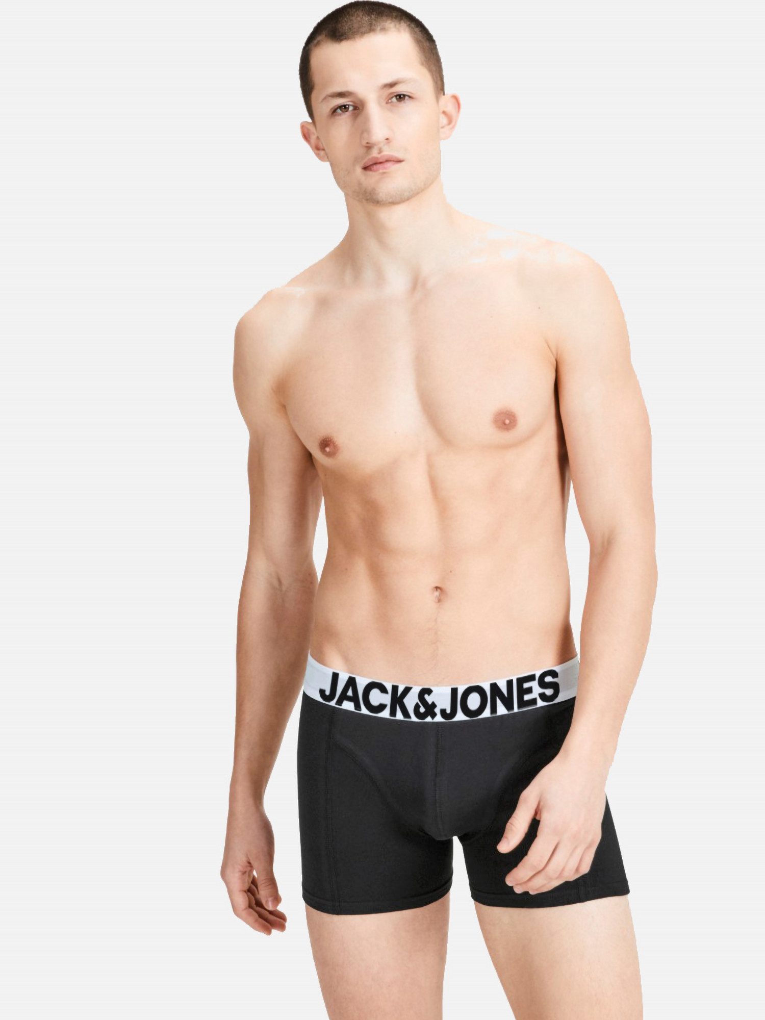 Jack & Jones Boxershorts Solid (5-St., 5er Pack) gute Passform durch elastische Baumwollqualität