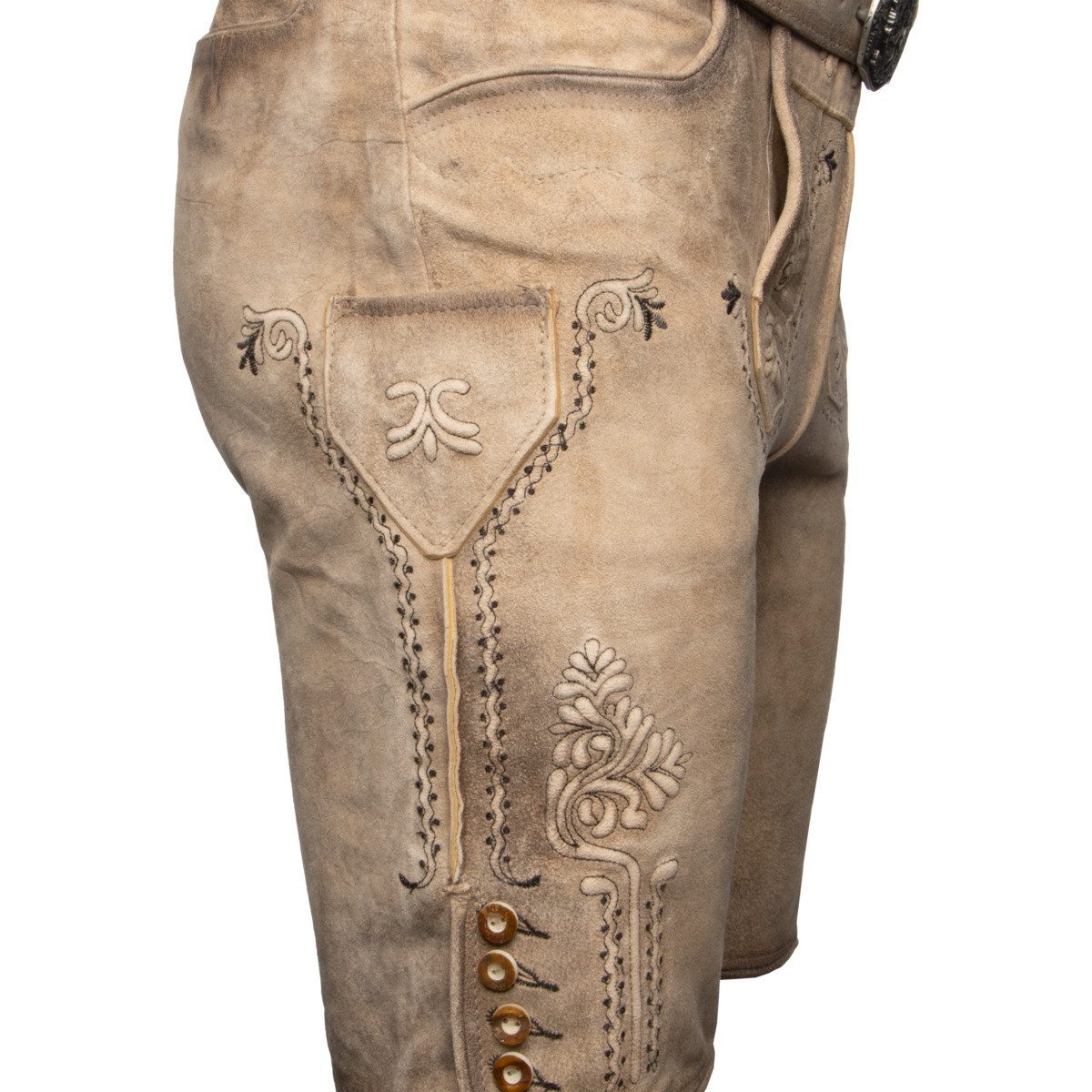 Maddox Trachtenlederhose Zugersee Herren (1-tlg) Trachtenlederhose, Trachtenhose, Bayerische Lederhose, Oktoberfest