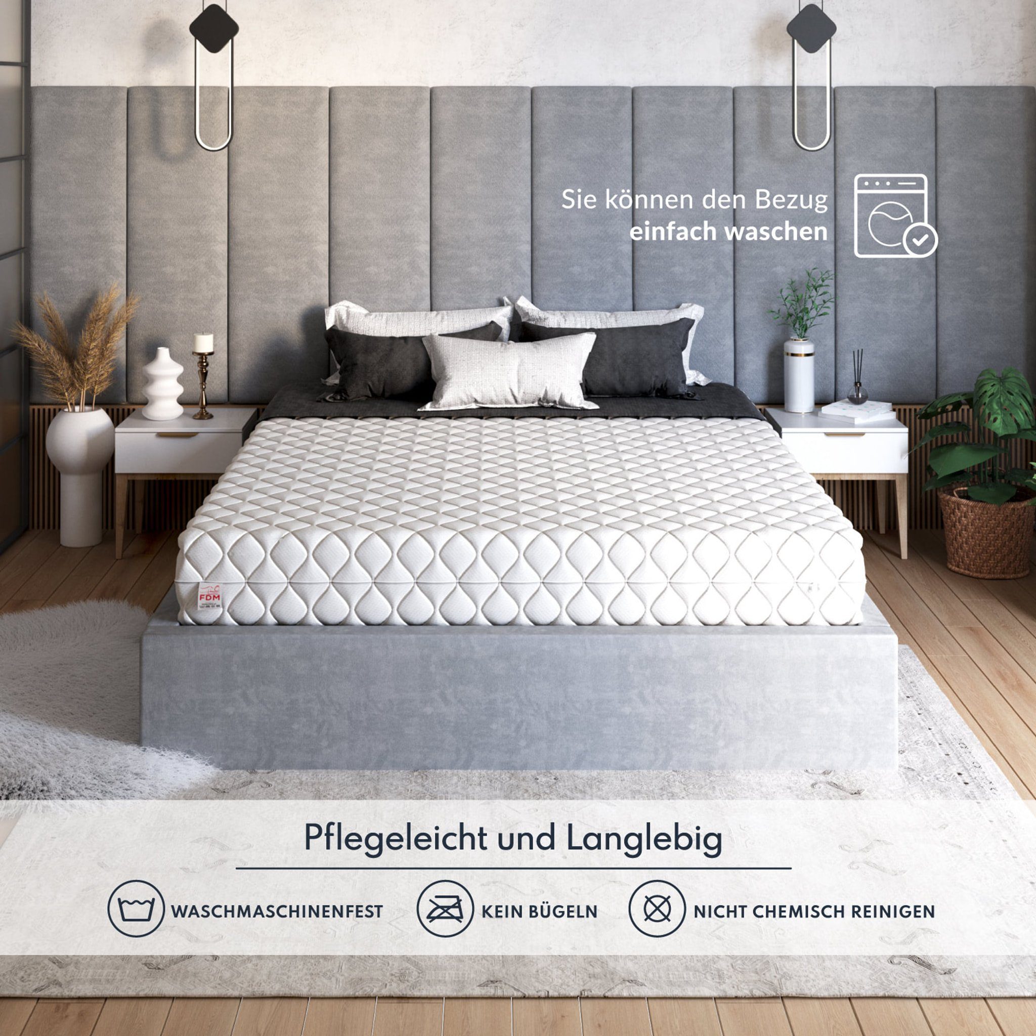Kaltschaummatratze SELECT Matratze H3 H4 80/90/100/120/140/160/180x200 cm Premium Bezug, FDM, 14 cm hoch, (80x200 cm, Allergiker geeignet), 7 Zonen – Bild 5 von 5