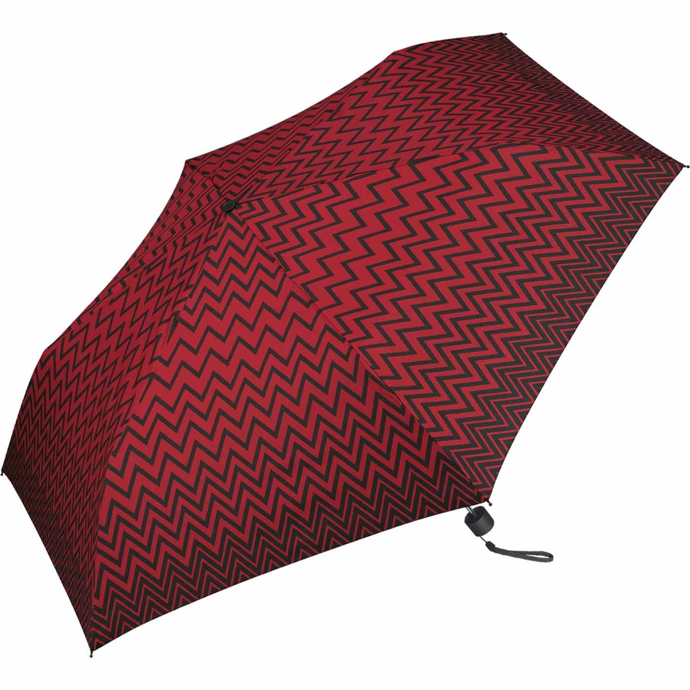 Pierre Cardin Langregenschirm mit Handöffner, geometrischen interessantem mit schlanker Damen-Taschenschirm Zickzack-Muster