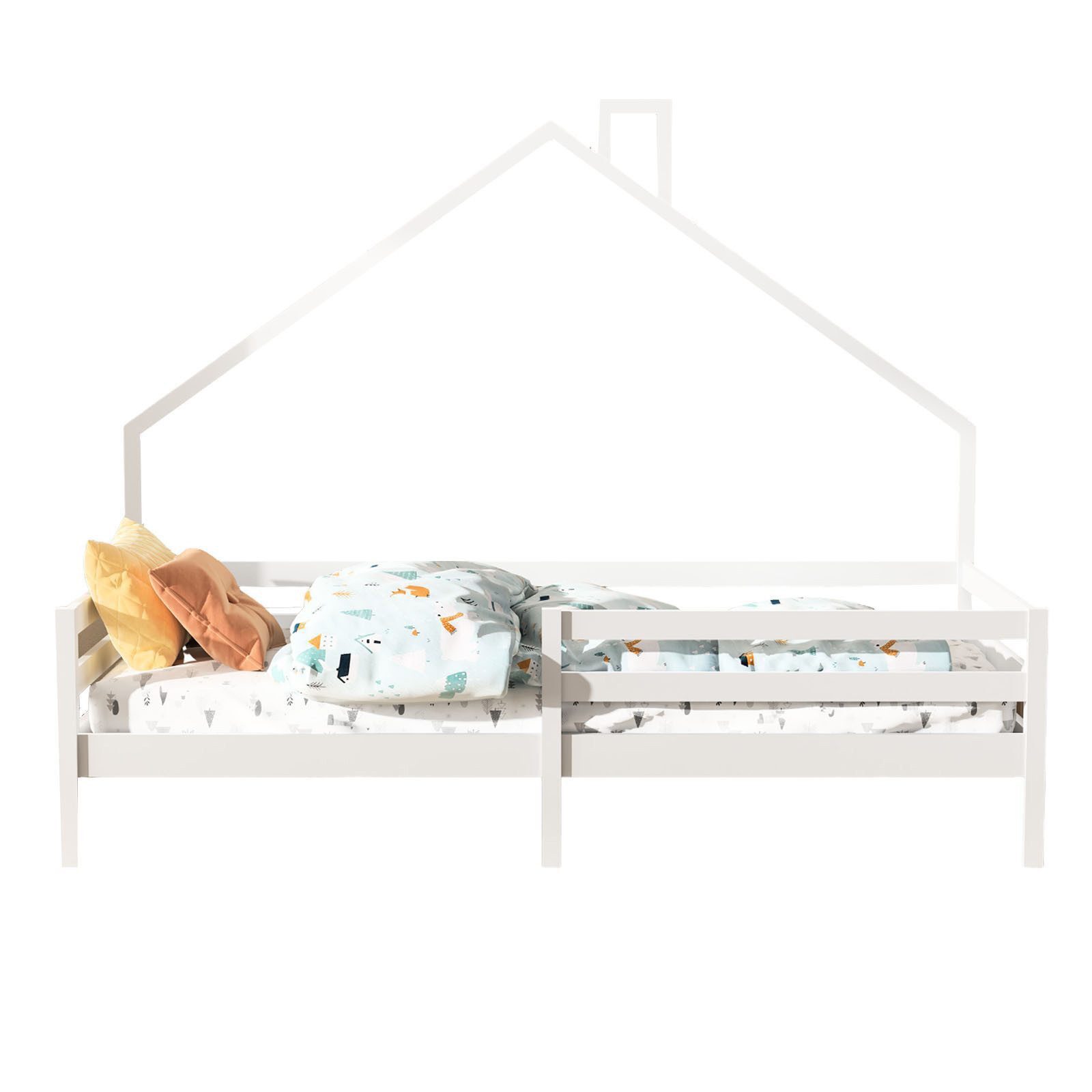 FUROKOY Kinderbett Kinderbett 90x200 cm, Bodenbett günstig online kaufen
