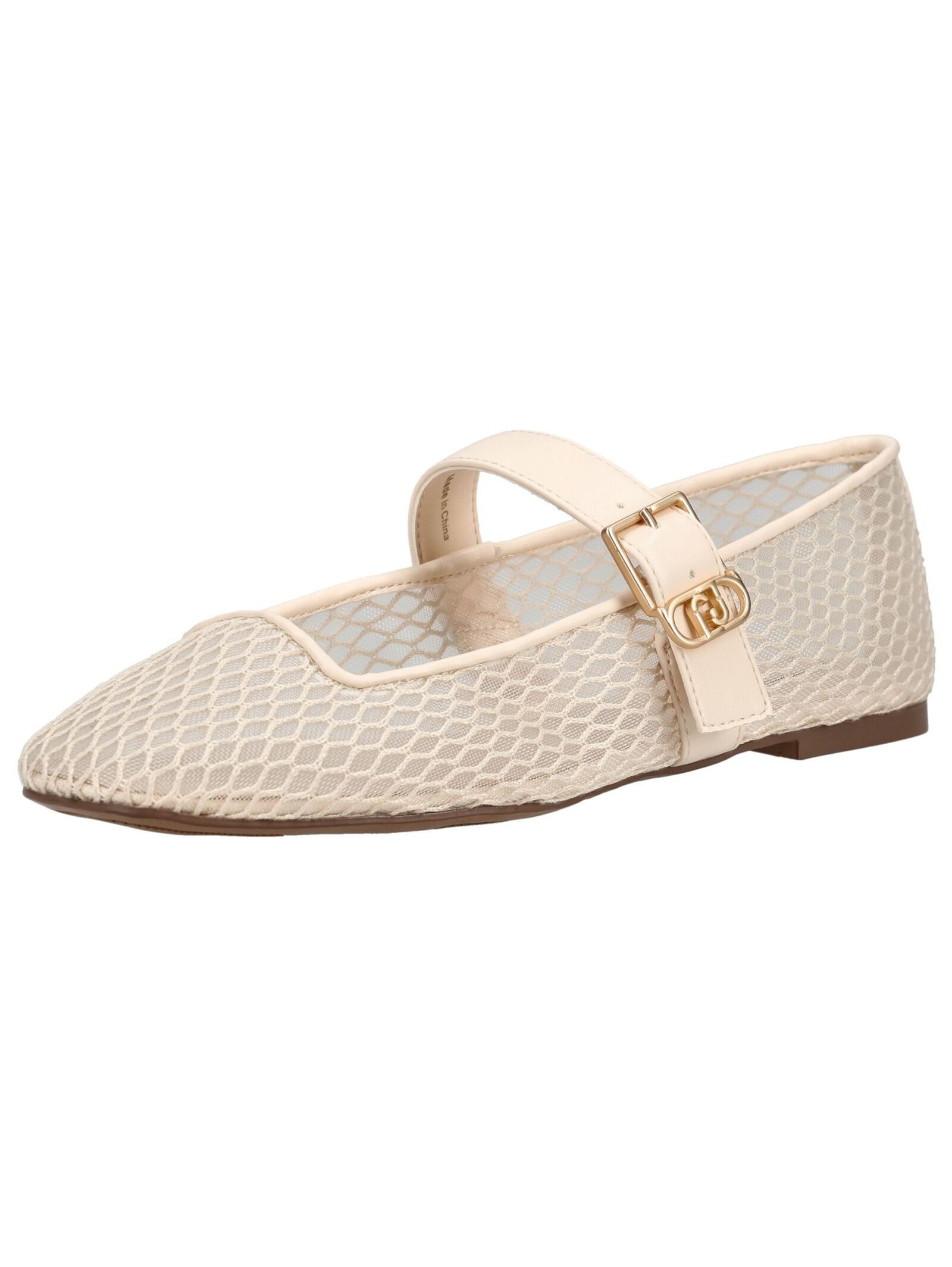 Liu Jo Ballerinas Lederimitat/Textil . Riemchenballerina