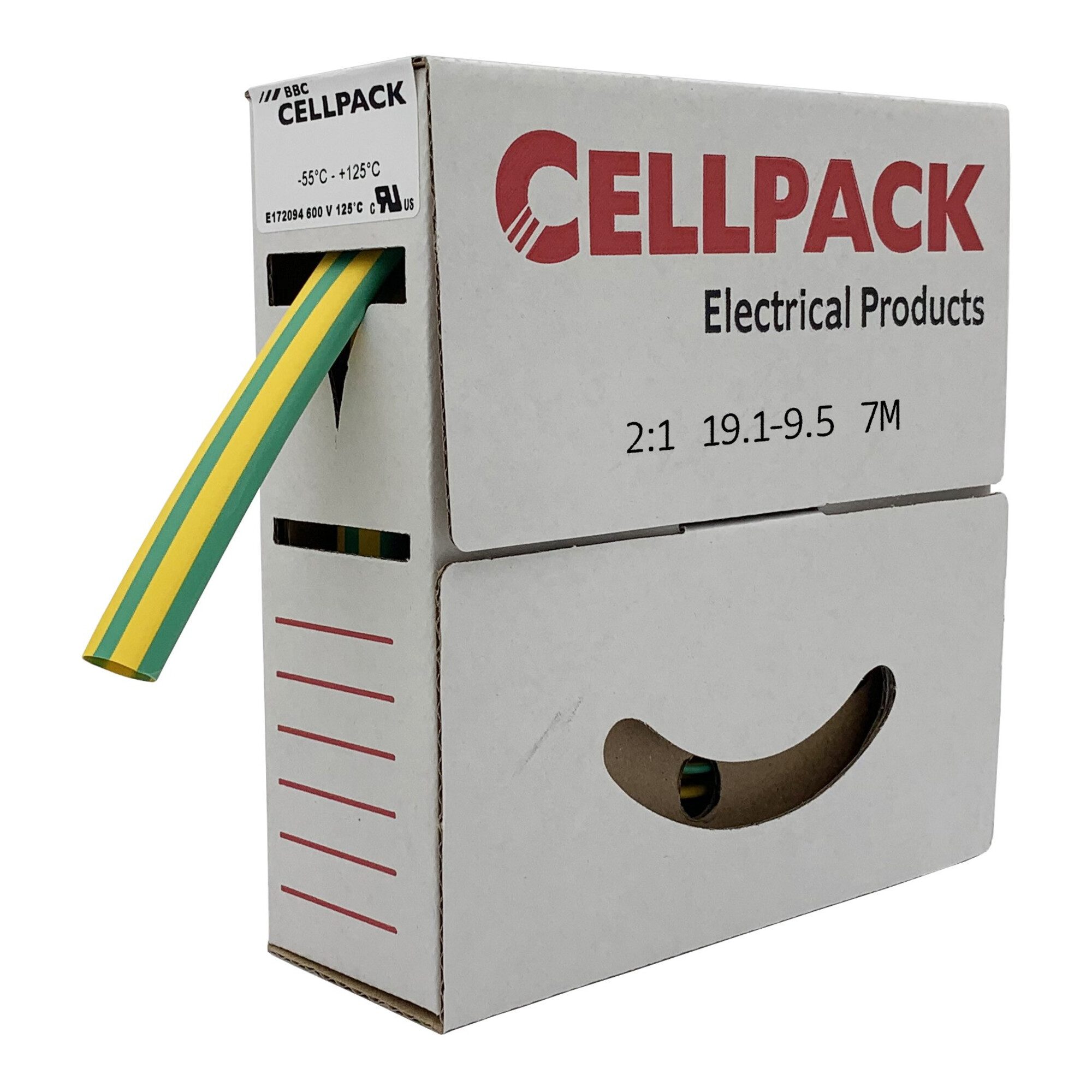 CellPack Crimpzange Cellpack Schrumpfschlauch in Abrollbox 7m SB 19.1-9.5 gg