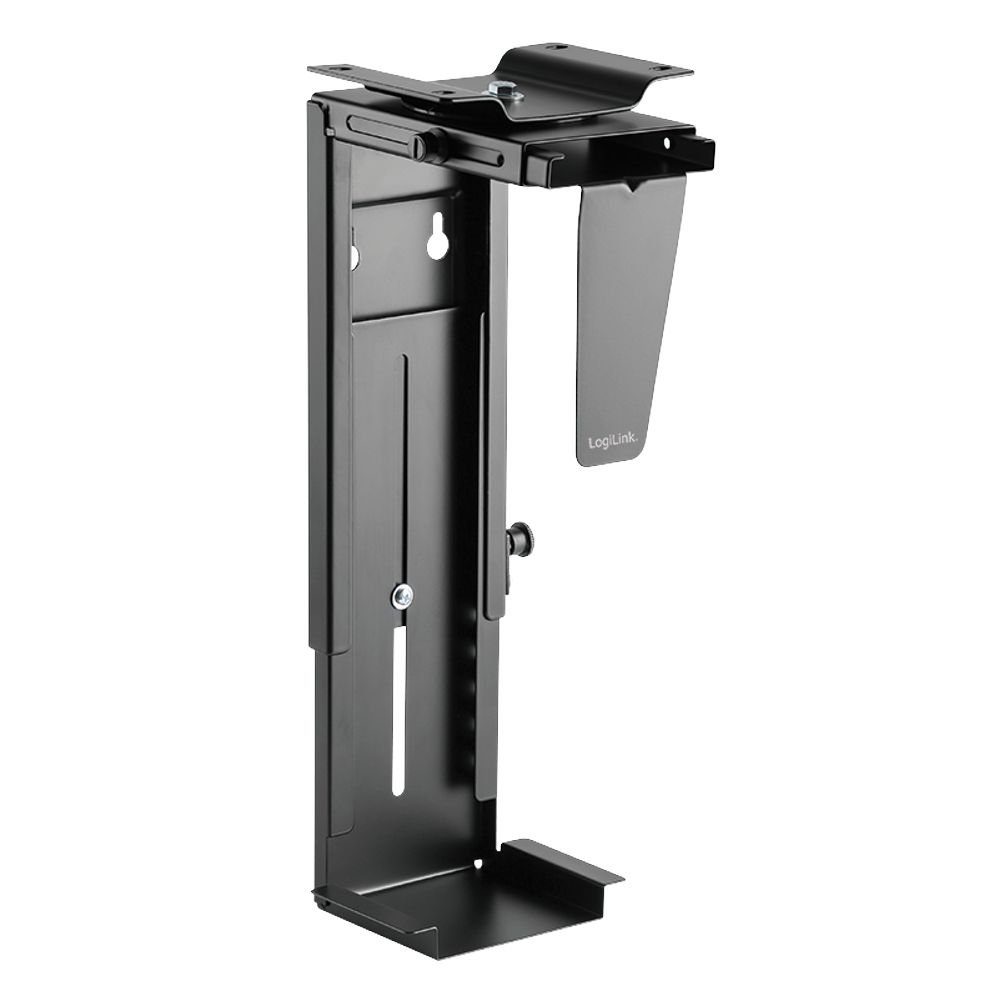 LogiLink Verstellbare PC-Halterung Monitor-Halterung, (1-tlg., PC-Halterung, 360° drehbar, bis 10 kg, Größe Höhe: 300-533 mm, Breite: 88-203 mm)