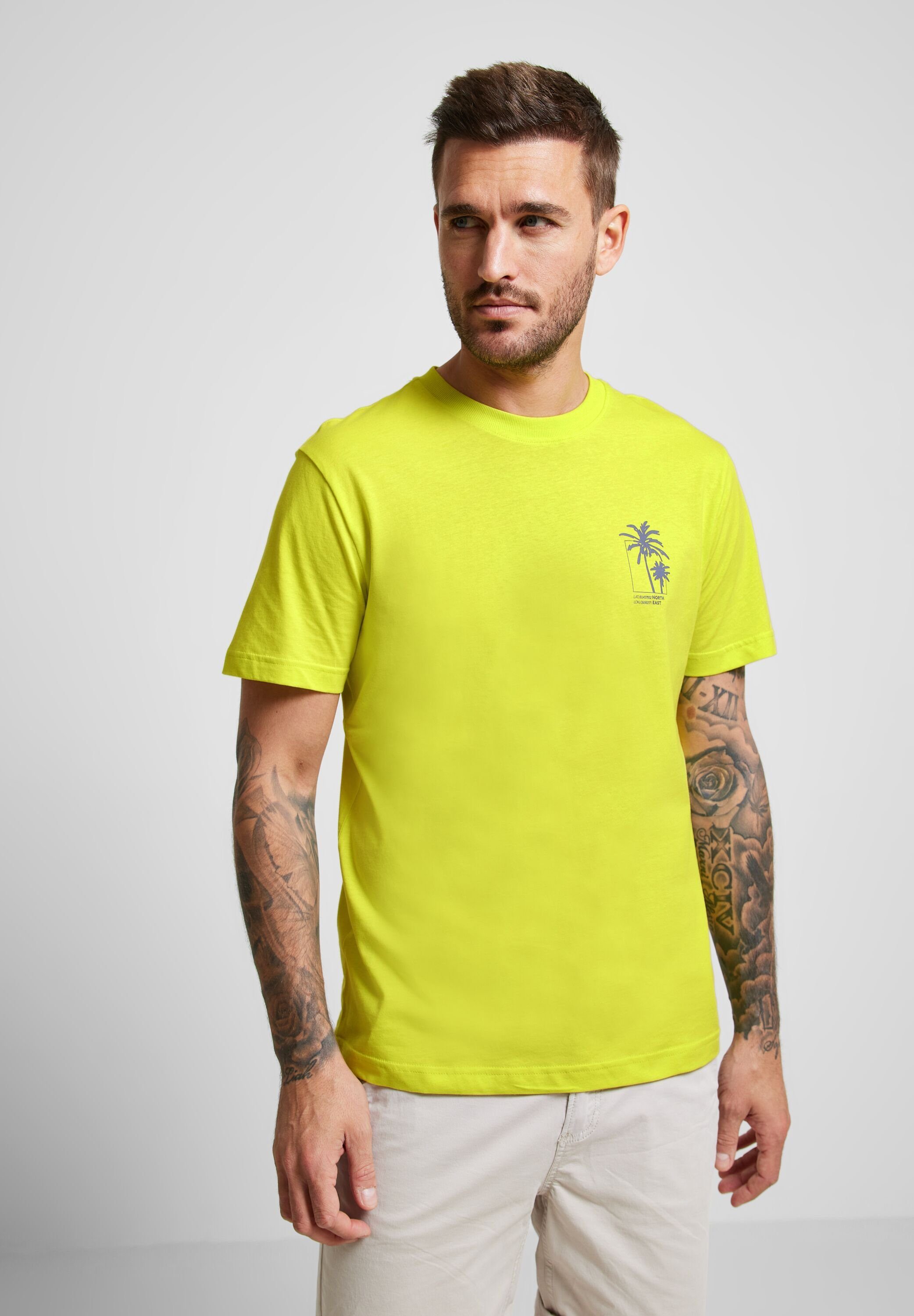 T-Shirt MEN ONE yellow STREET acid