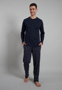 CECEBA Pyjamaoberteil Houston 31237 Button Long Shirt in reiner natürlicher Baumwoll-Qualität