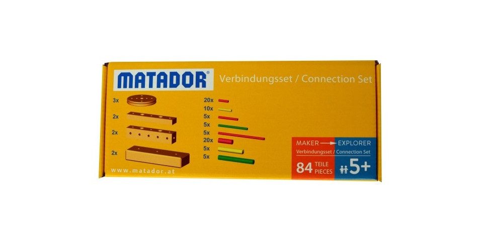 Matador MATADOR 11247 - Maker zu Explorer Verbindungsset, 84 Teile, Baukast... Konstruktions-Spielset