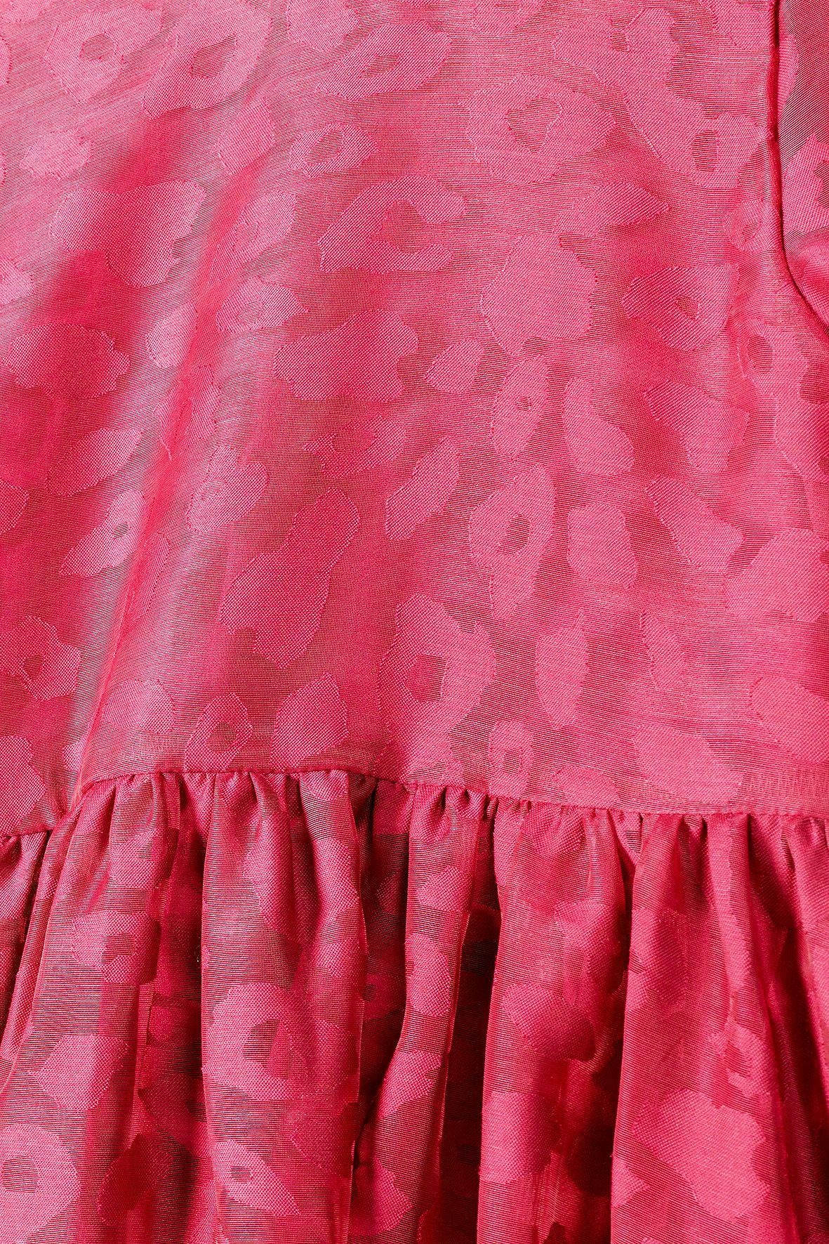 MINOTI Rosa Partykleid mit Jacquard-Muster(3-14y)