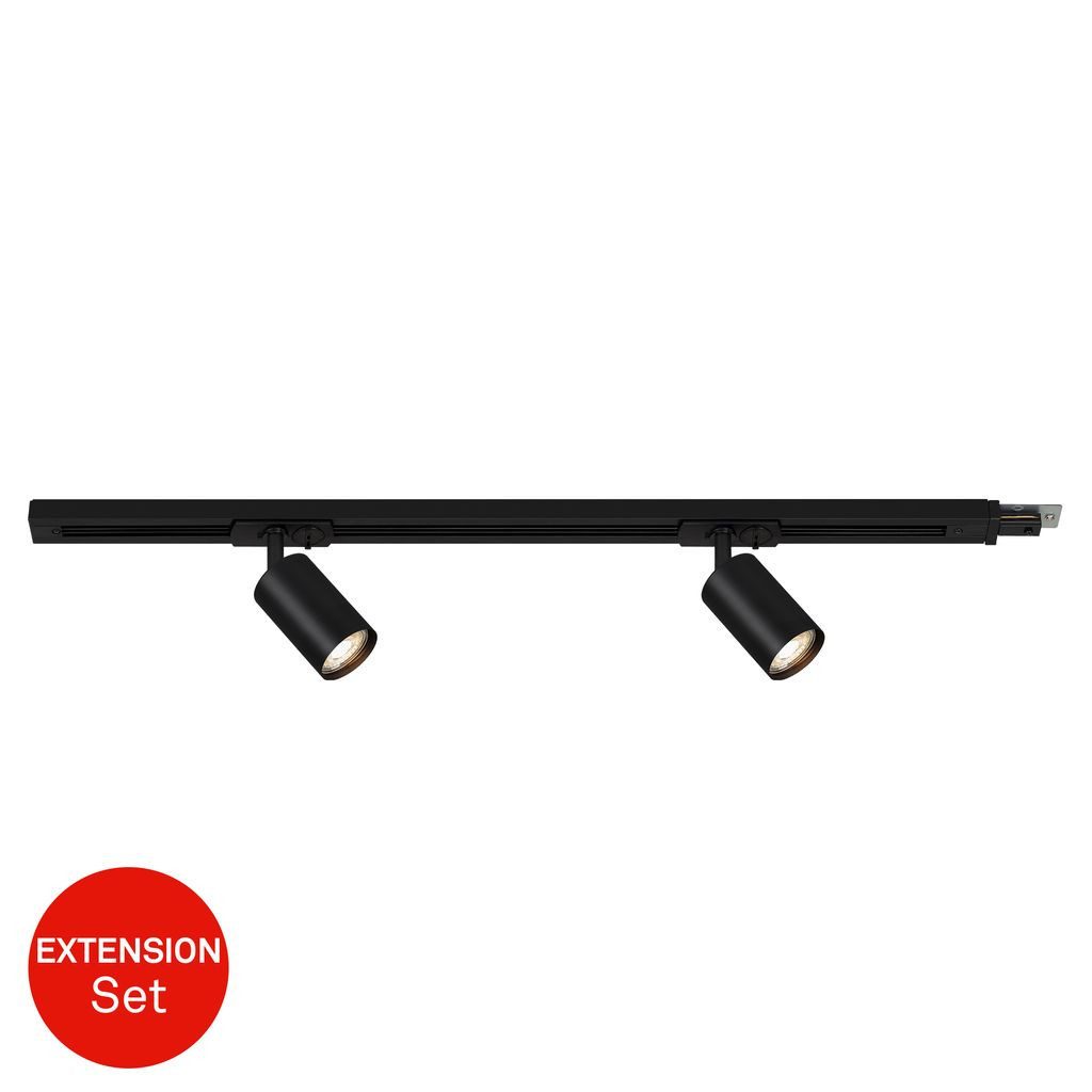 Briloner Leuchten LED Deckenleuchte 8001025, Dimmfunktion, ohne Leuchtmittel, Abhängig vom Leuchtmittel - Warmweiß / Neutralweiß / Kaltweiß, Schienensystem Rail 0,75 m Schwarz max.9W Decke Wohnzimmer Büro Küche