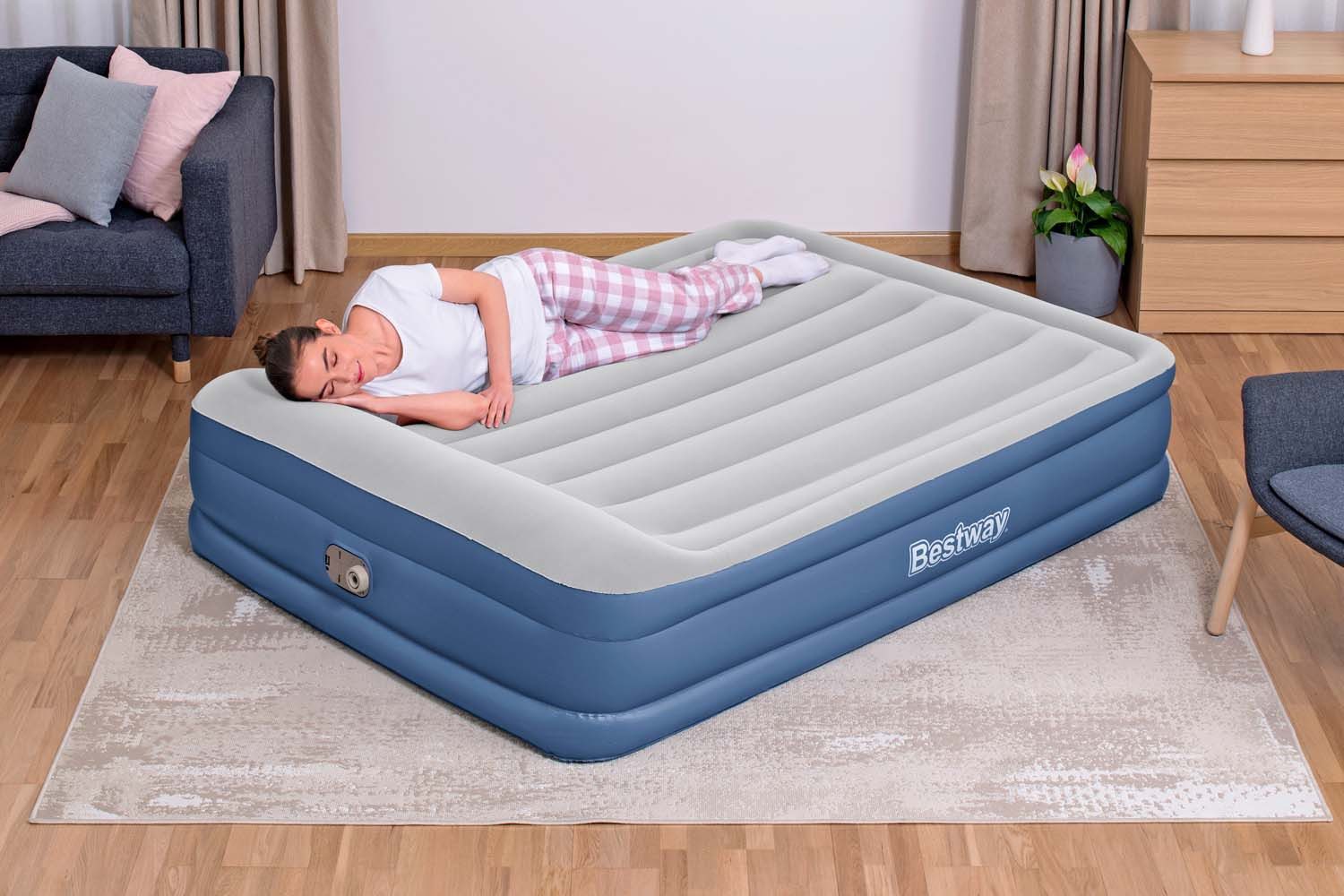 Bestway Luftbett Doppelbett 2 Personen selbstaufblasend günstig online kaufen