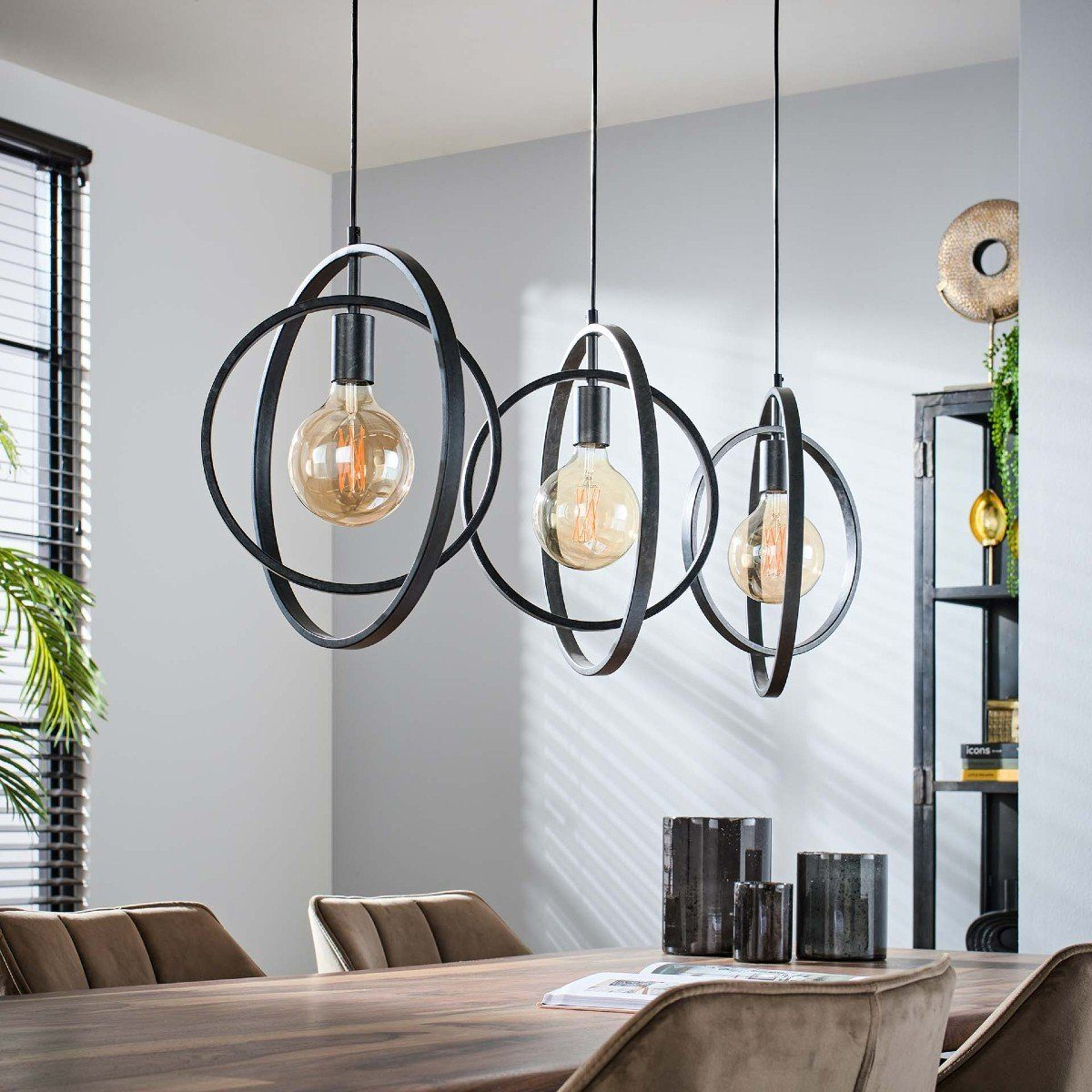 Liadomo Pendelleuchte Houston, ohne Leuchtmittel, Hängelampe im rustikalen Industrial Style