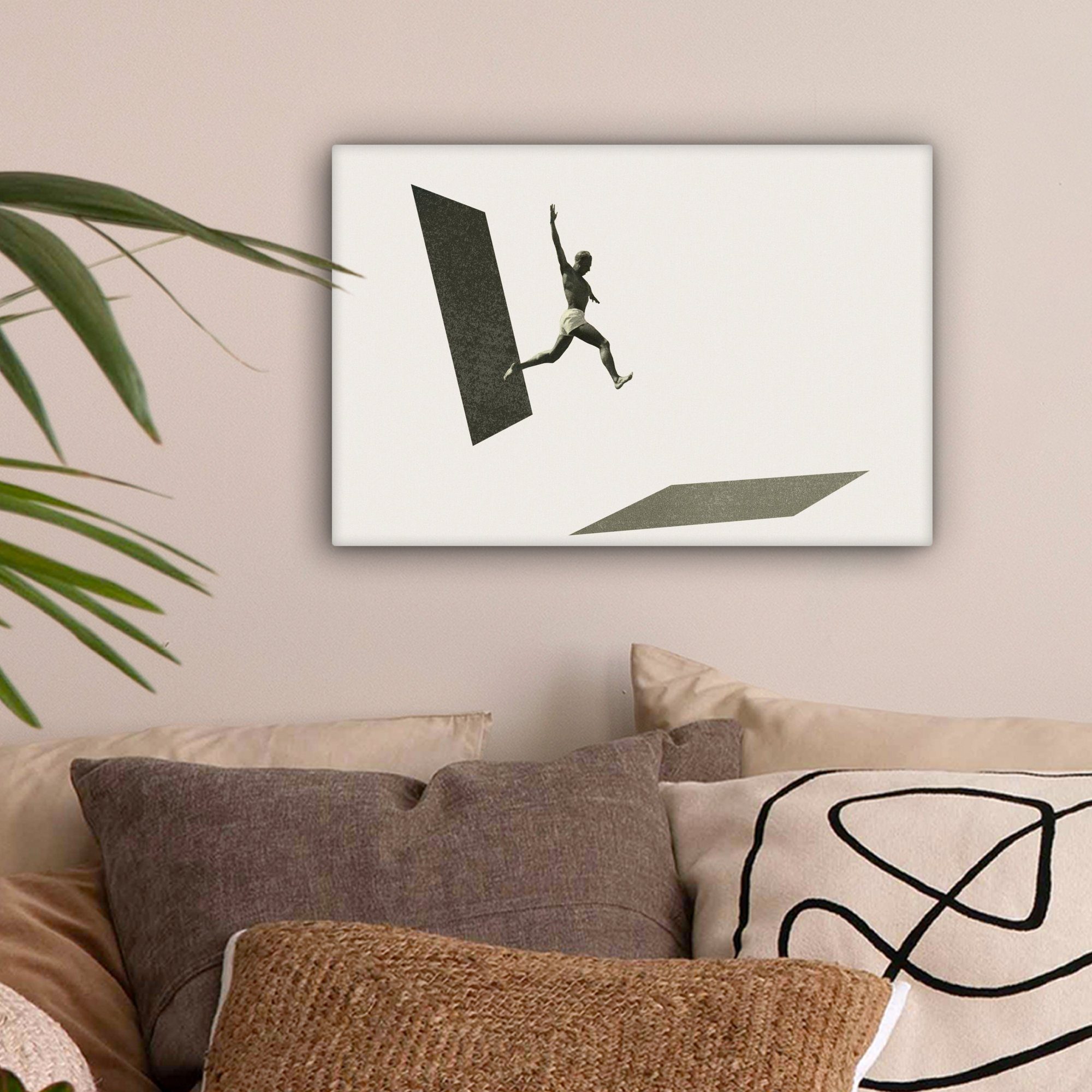 OneMillionCanvasses® Leinwandbild Jahrgang - Mann - günstig online kaufen