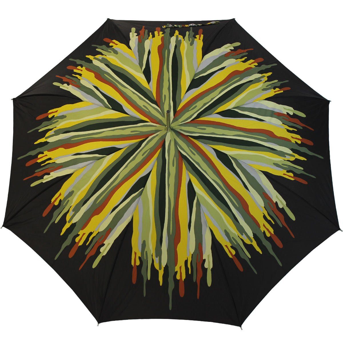den Auf-Automatik, großen Langregenschirm grün für Auftritt besondere doppler® bedruckter Schirm Damenschirm extravagant der